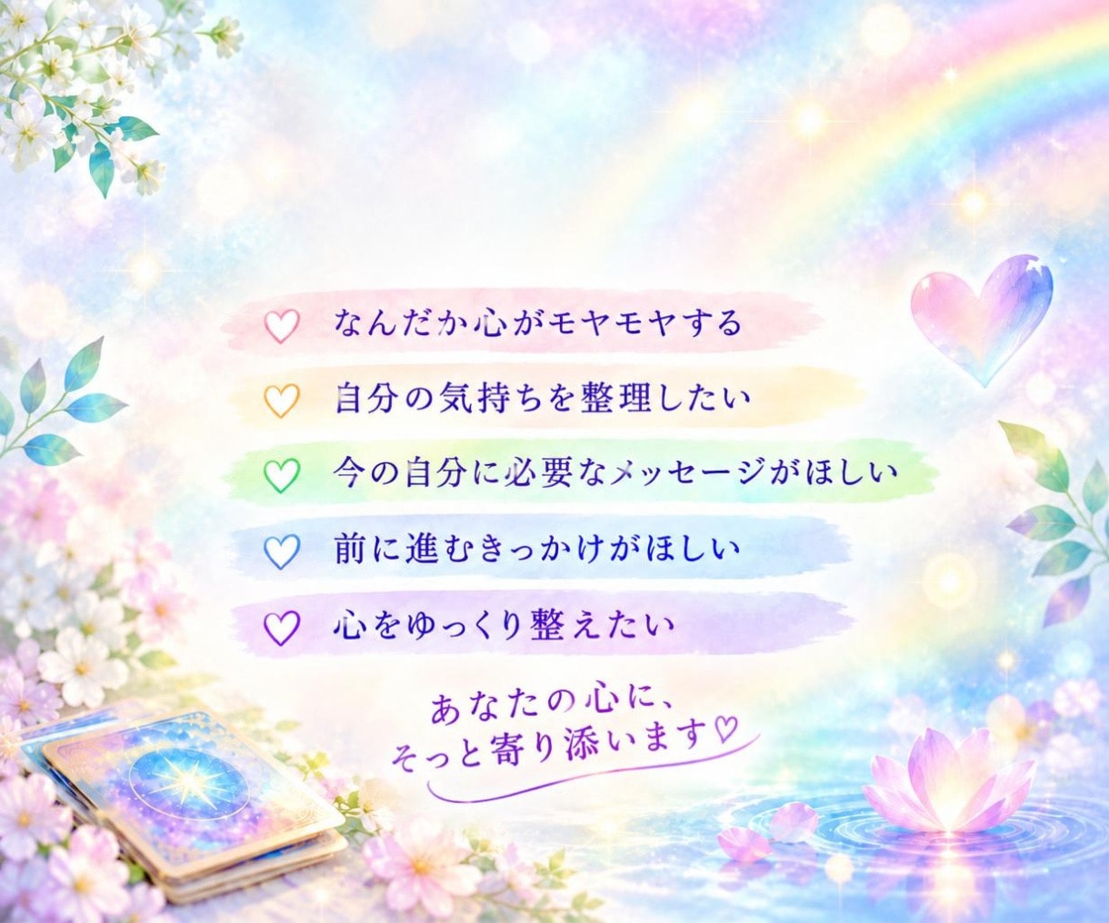 今のあなたに必要なメッセージをお届けします 心がモヤモヤする時に／オラクルカード＋レイキヒーリング イメージ2