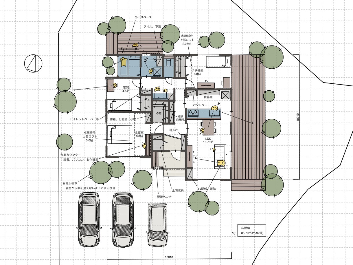 一級建築士が間取り診断＋新しい間取りを作成します ＊追加修正オプション対応#動線#収納#日当たり イメージ7