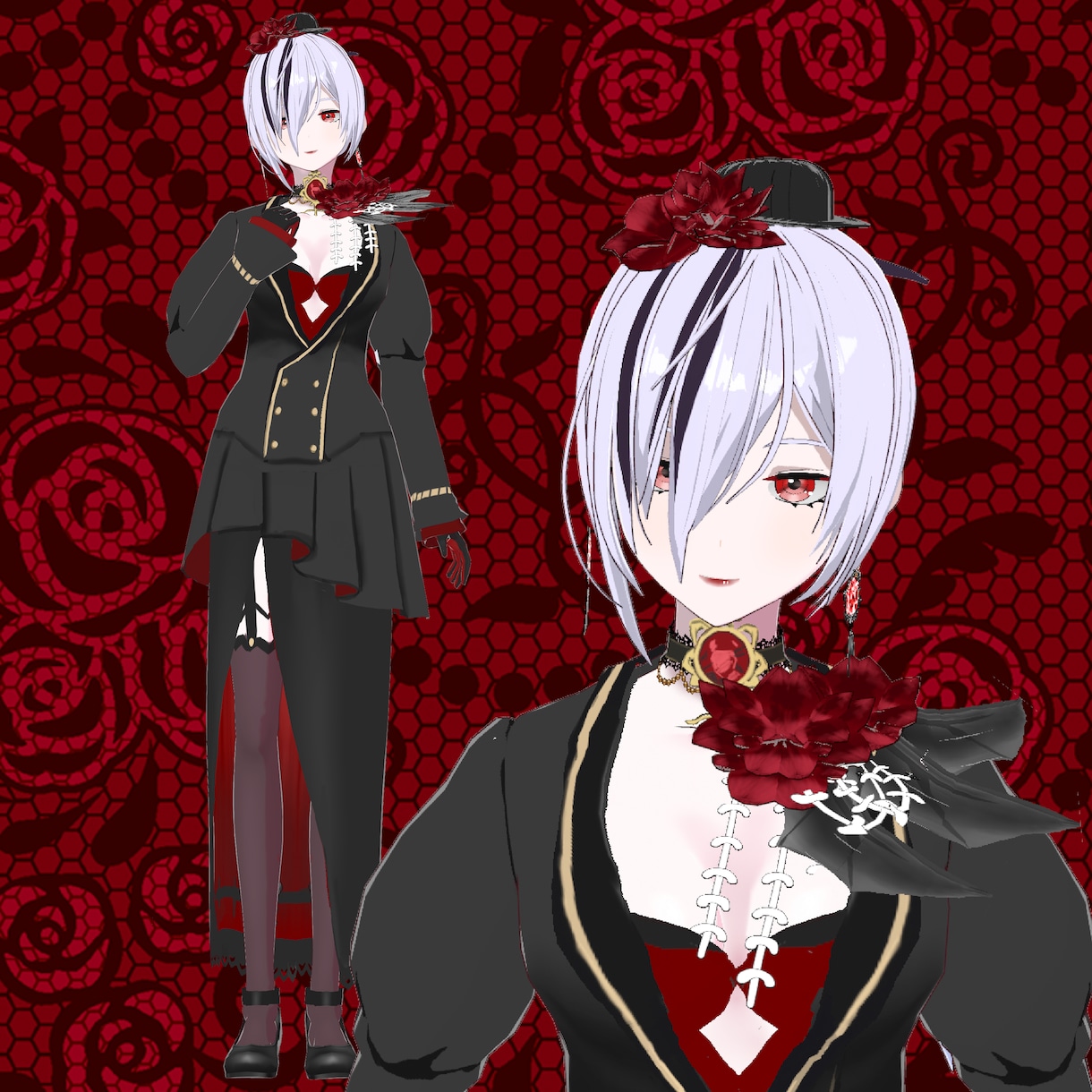 Vtuberさん向け3Dモデルつくります vroidで配信、MMDやVRchatで使えるモデル制作 イメージ8
