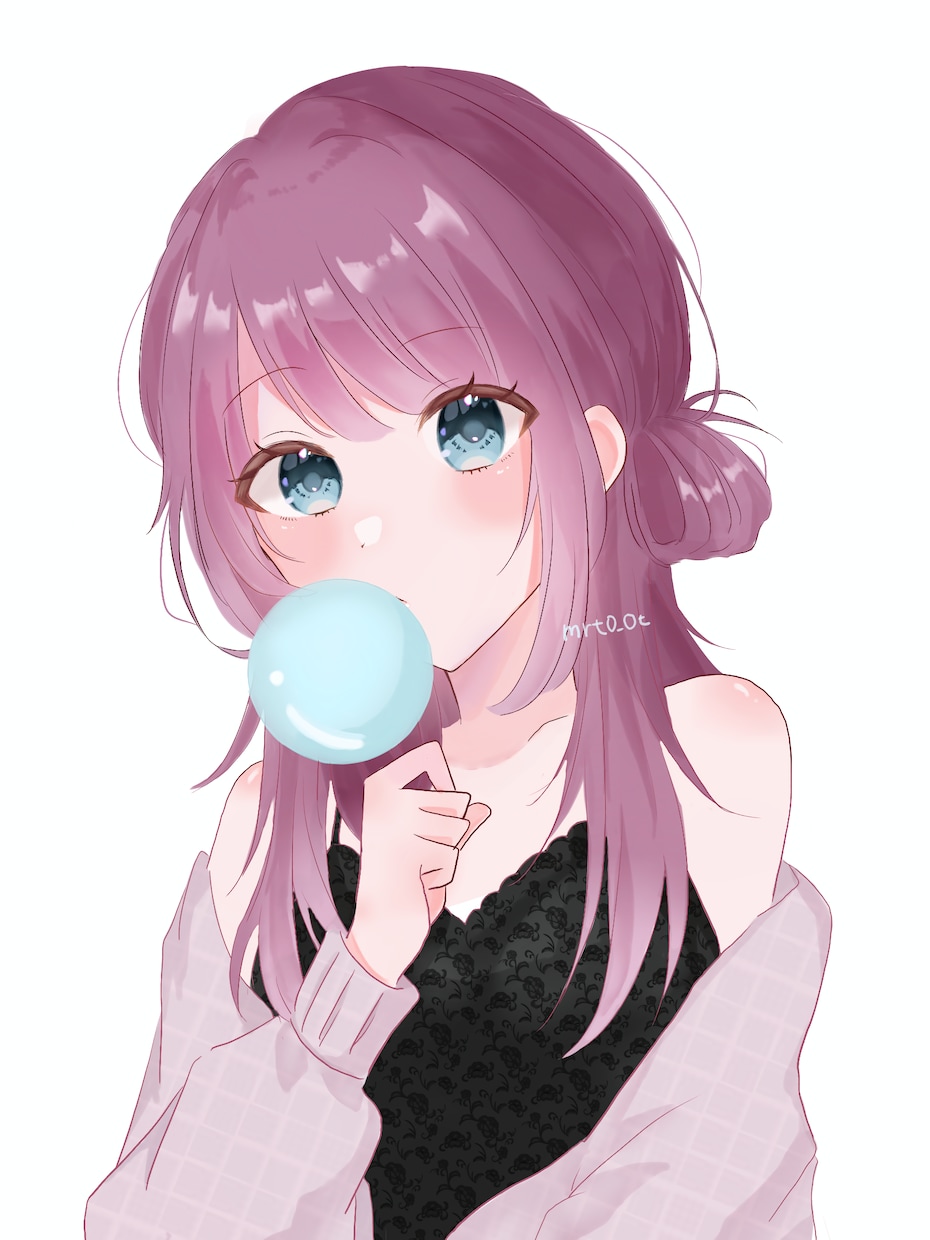 かわいい女の子を描きます 顔〜上半身のイラストになります。 イメージ1