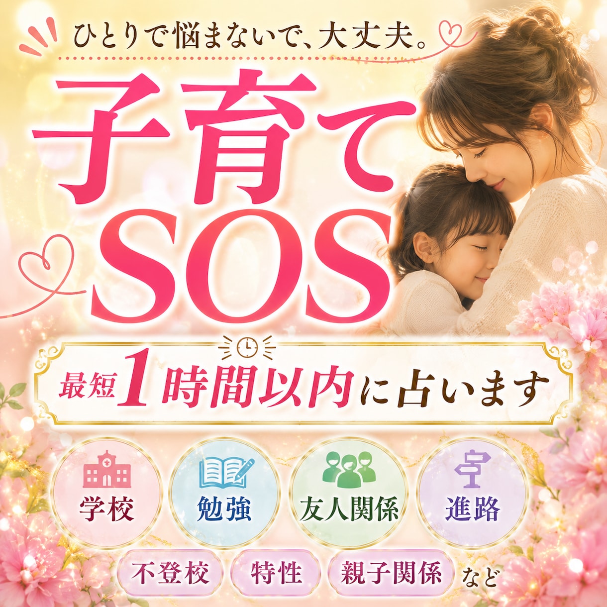 子育てSOS│無理‼️限界‼️イライラ‼️答えます 1時間以内回答、質問つき 反抗期・不登校・友人・進路・発達等 イメージ1