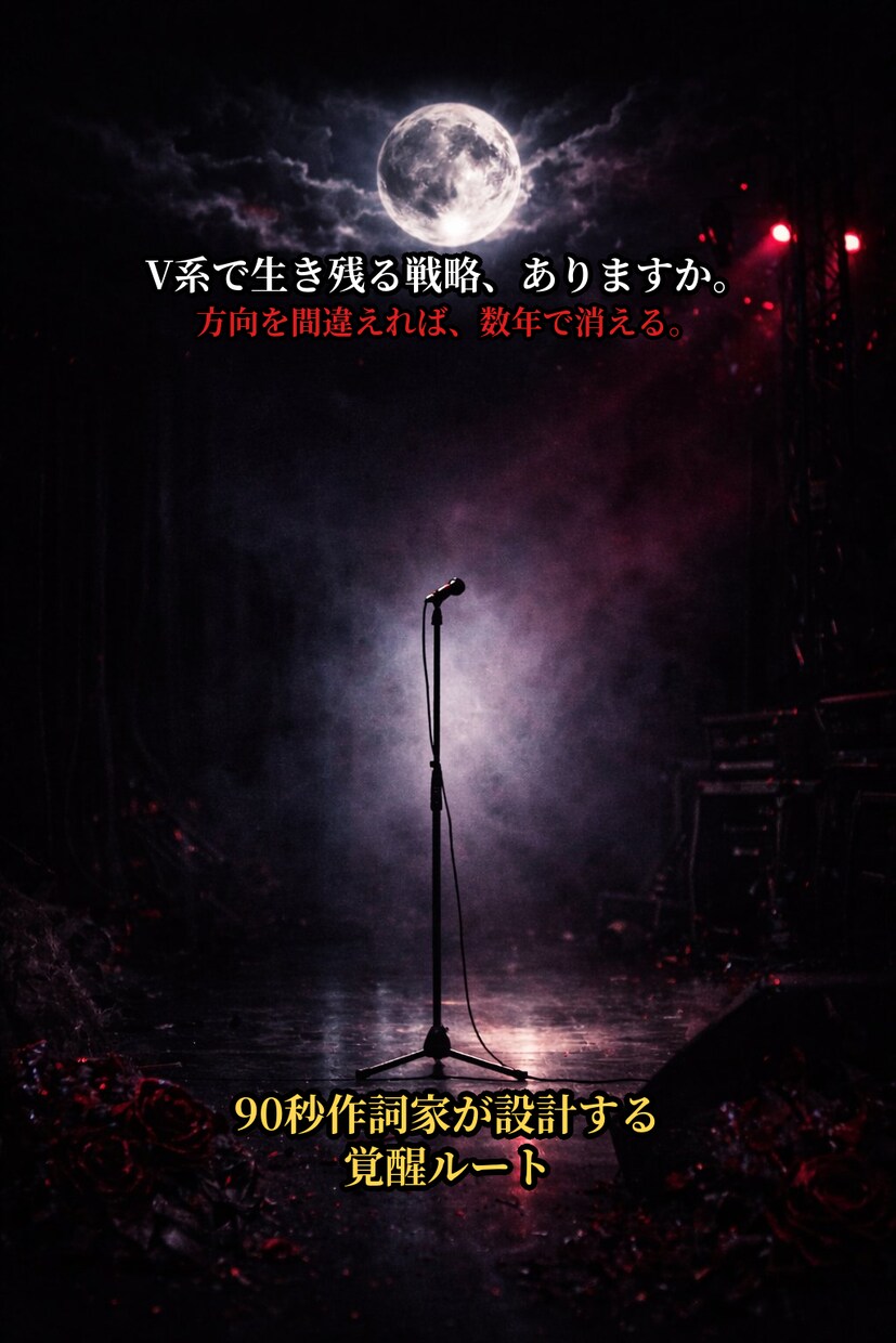 現役V系作詞家が音楽進路を本気で設計します V系で埋もれるか、突き抜けるか。進路を本気で設計します イメージ1