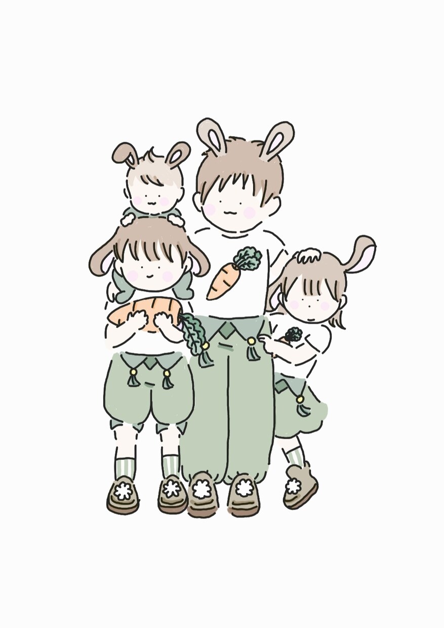 ゆる~い似顔絵、オリジナルイラストお描きします SNSアイコン、プレゼント、思い出に【無料オプション多数！】 イメージ2