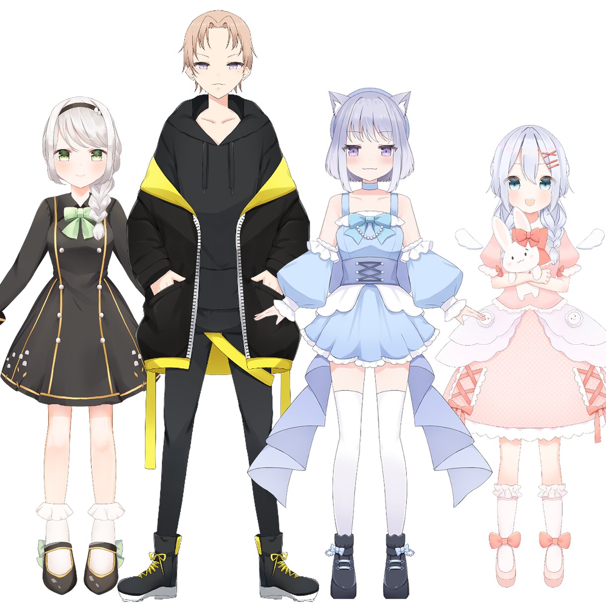 Vtuber キャラデザ＋live2D制作します 納品後も安心サポート透明感のあるキャラクター制作できます イメージ6