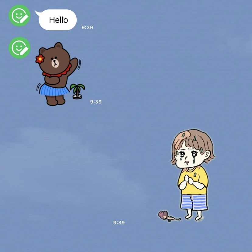 思わず笑える、シュールでポップなスタンプ作ります シュールでポップなキャラクターを求めてる方に作成いたします！ イメージ7