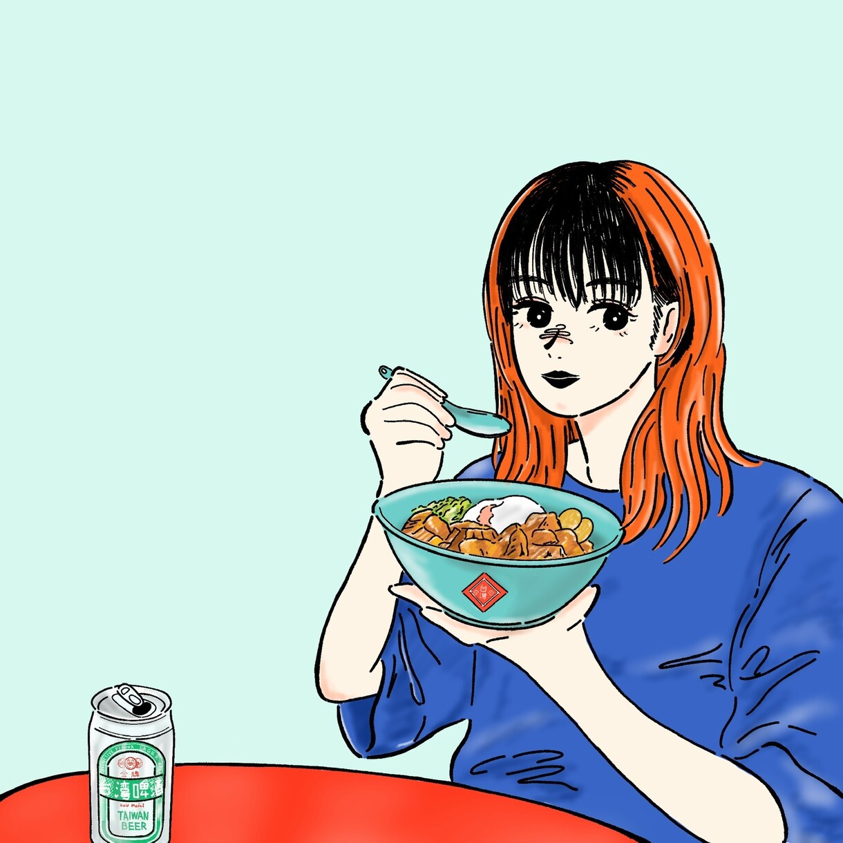 SNSやラインのアイコンに使えるイラスト制作します ちょっとレトロでシンプルなイラスト イメージ7