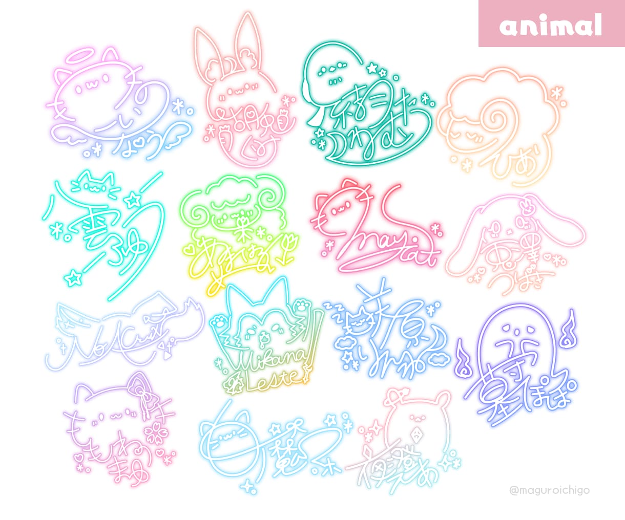 VTuberの方向け☆可愛いネオンサイン描きます 800件以上のサイン制作経験☆商用利用無料！迅速丁寧に対応☆ イメージ2
