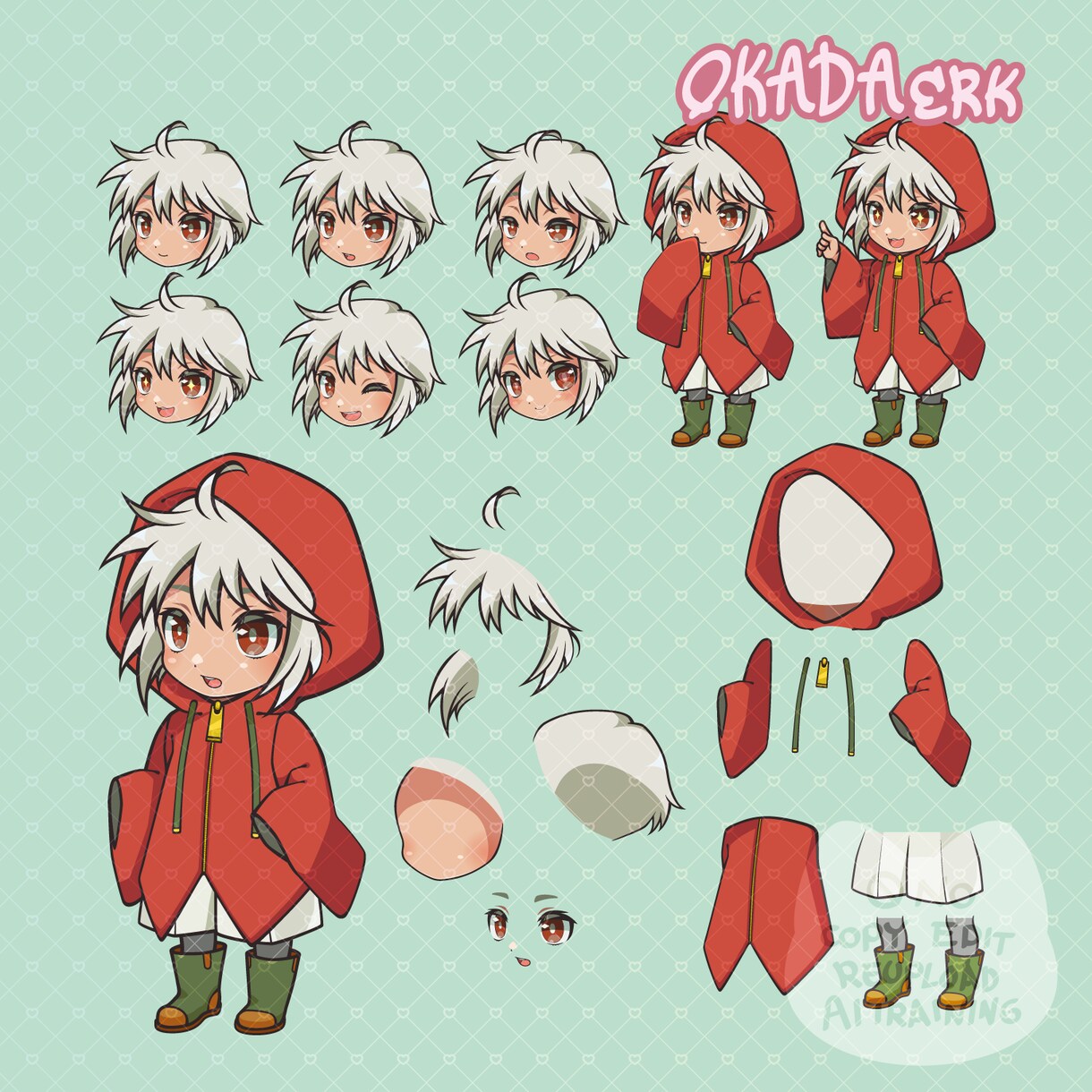 llustrator形式でミニキャラ作成します 商用可・著作権込みでお店のキャラクターやグッズ用イラストを！ イメージ4