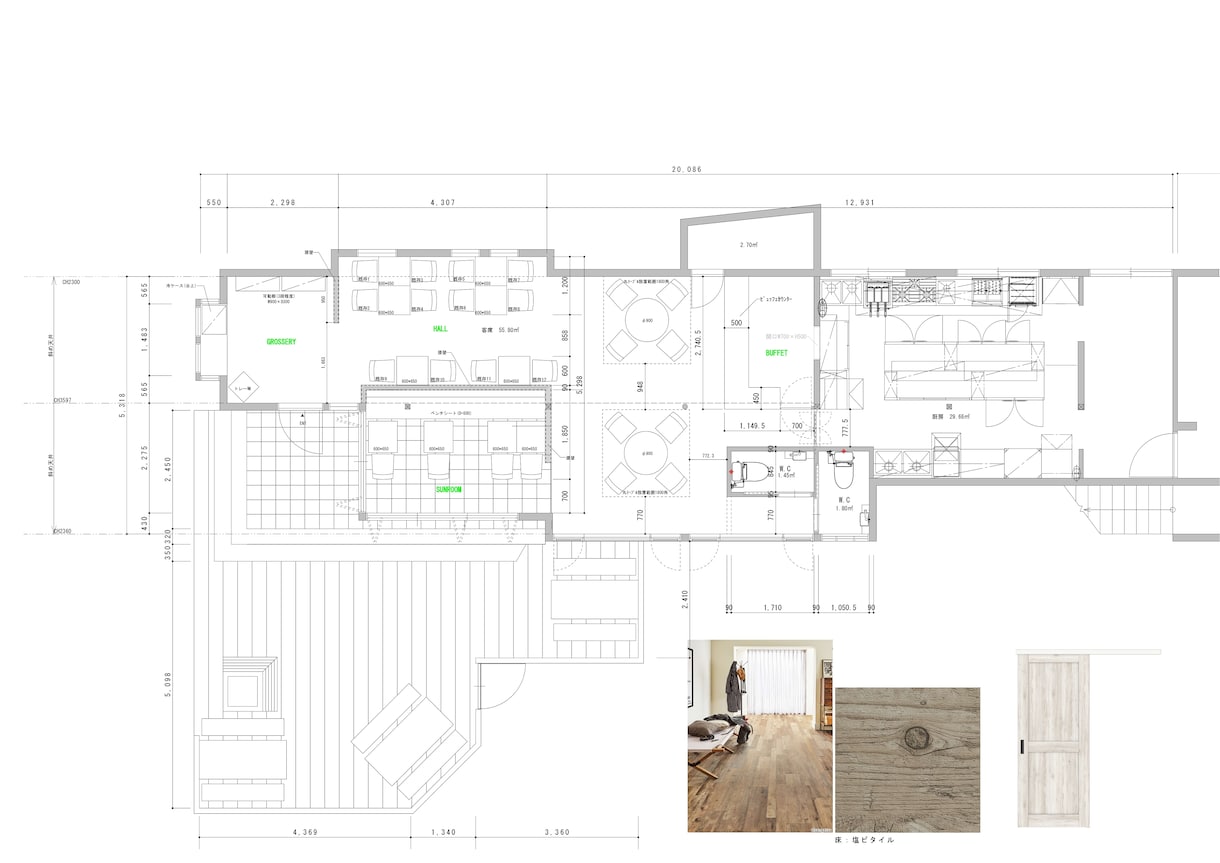 JWcad､Vectorworksで図面作成します 手書き図面や紙ベースの図面、CAD化します イメージ6
