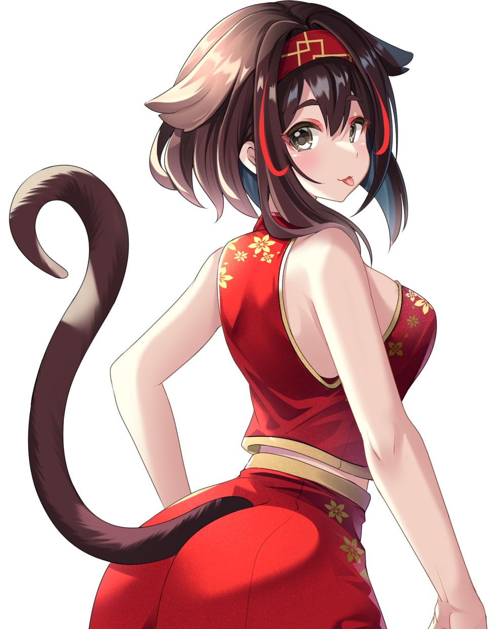 もふもふ可愛いケモミミ女の子イラスト描きます ちょっと大胆であざと可愛いケモミミキャラクターを制作します。 イメージ5