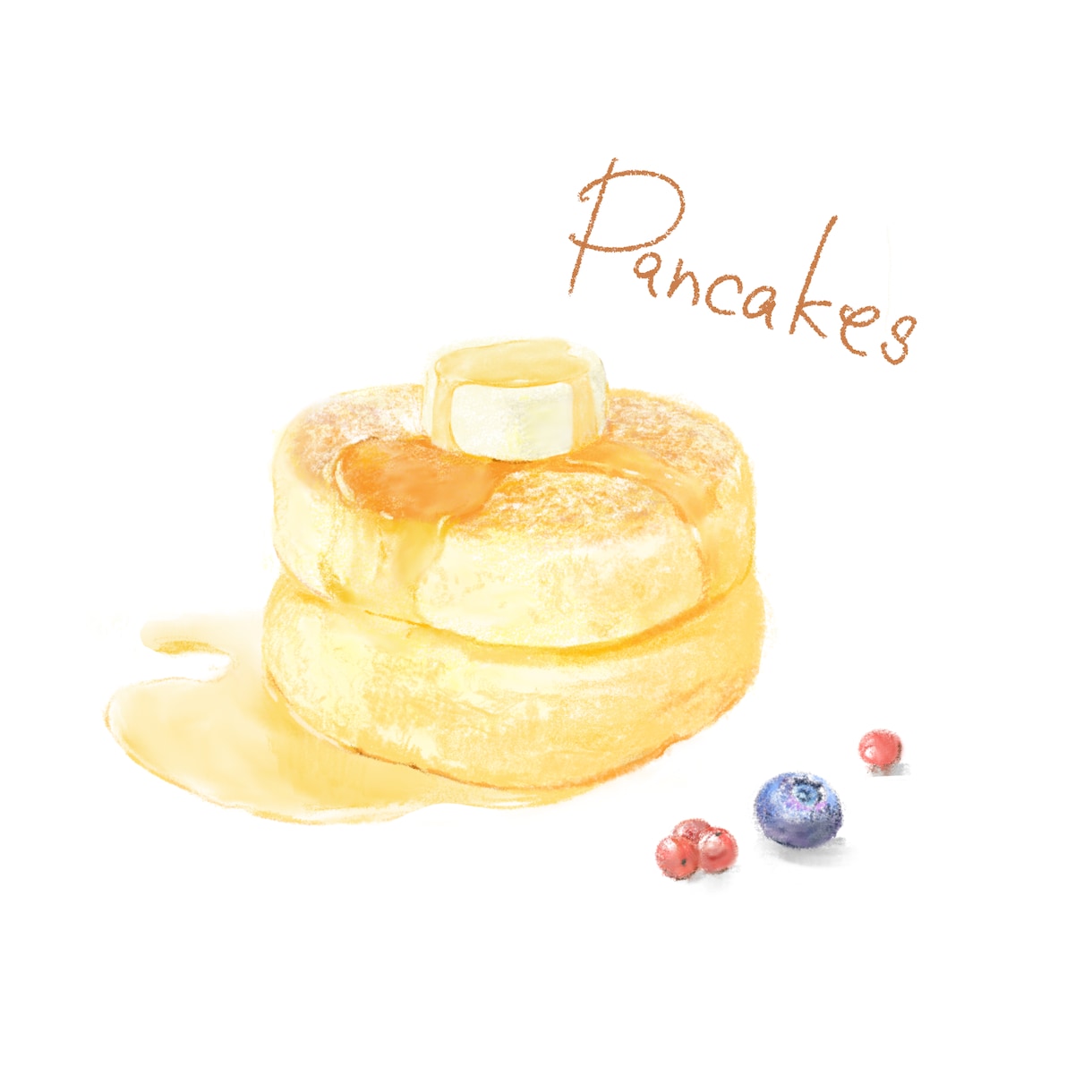 デジタルの水彩や色鉛筆で料理や食材を描きます 思わず食べたくなるような美味しそうな絵を描きます！ イメージ1