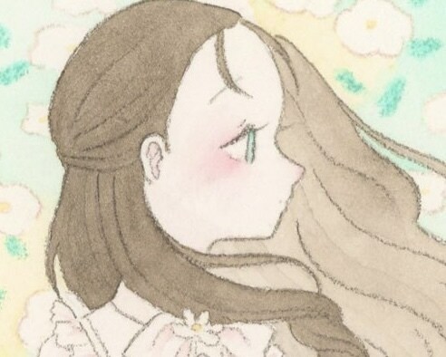 透明水彩でかわいい女の子の横顔アイコン描きます 温かみのあるイラストで優しい印象を与えることができます イメージ3