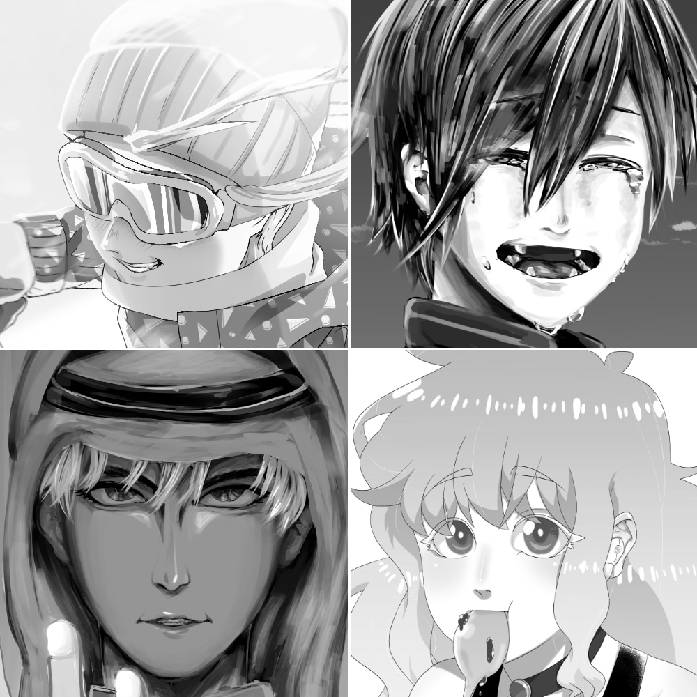 挿絵等で使える、モノクロイラストをお描きします 挿絵やサークルカットで使える！ イメージ1