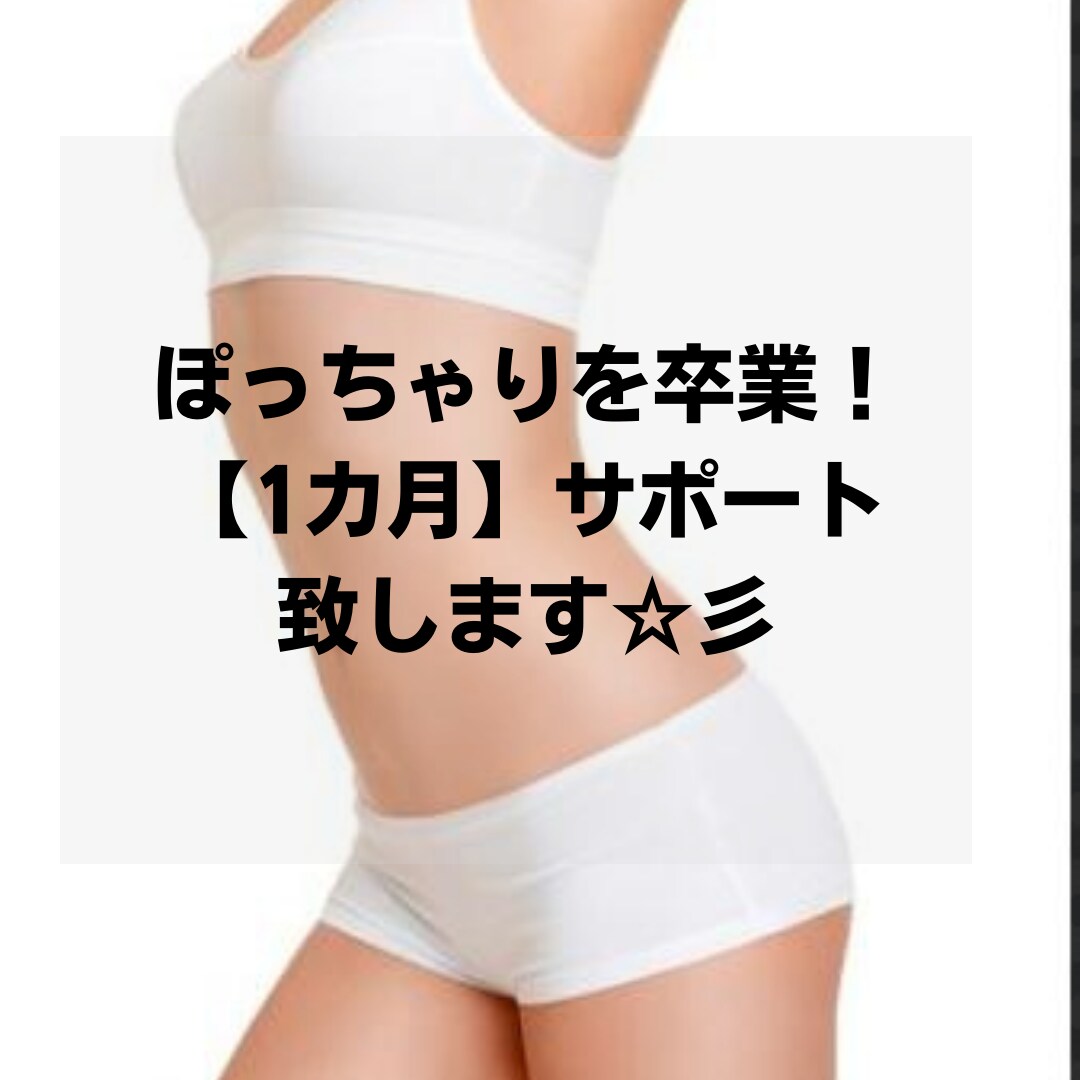 ぽっちゃりを卒業！普通～細身に向けてサポートします 【1カ月】痩せやすい体質&維持していく方法教えます！ イメージ1
