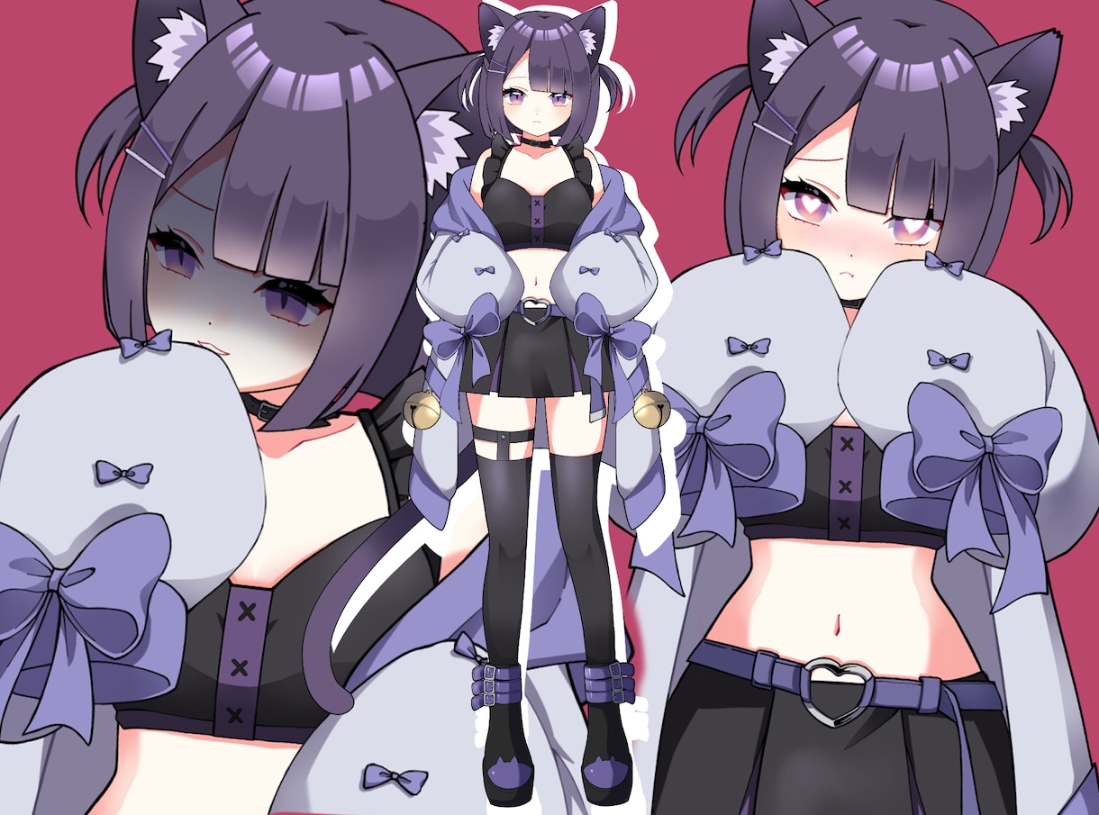 １枚絵のパーツ分け、対応できます VtuberLive2dモデリング対応中 イメージ1