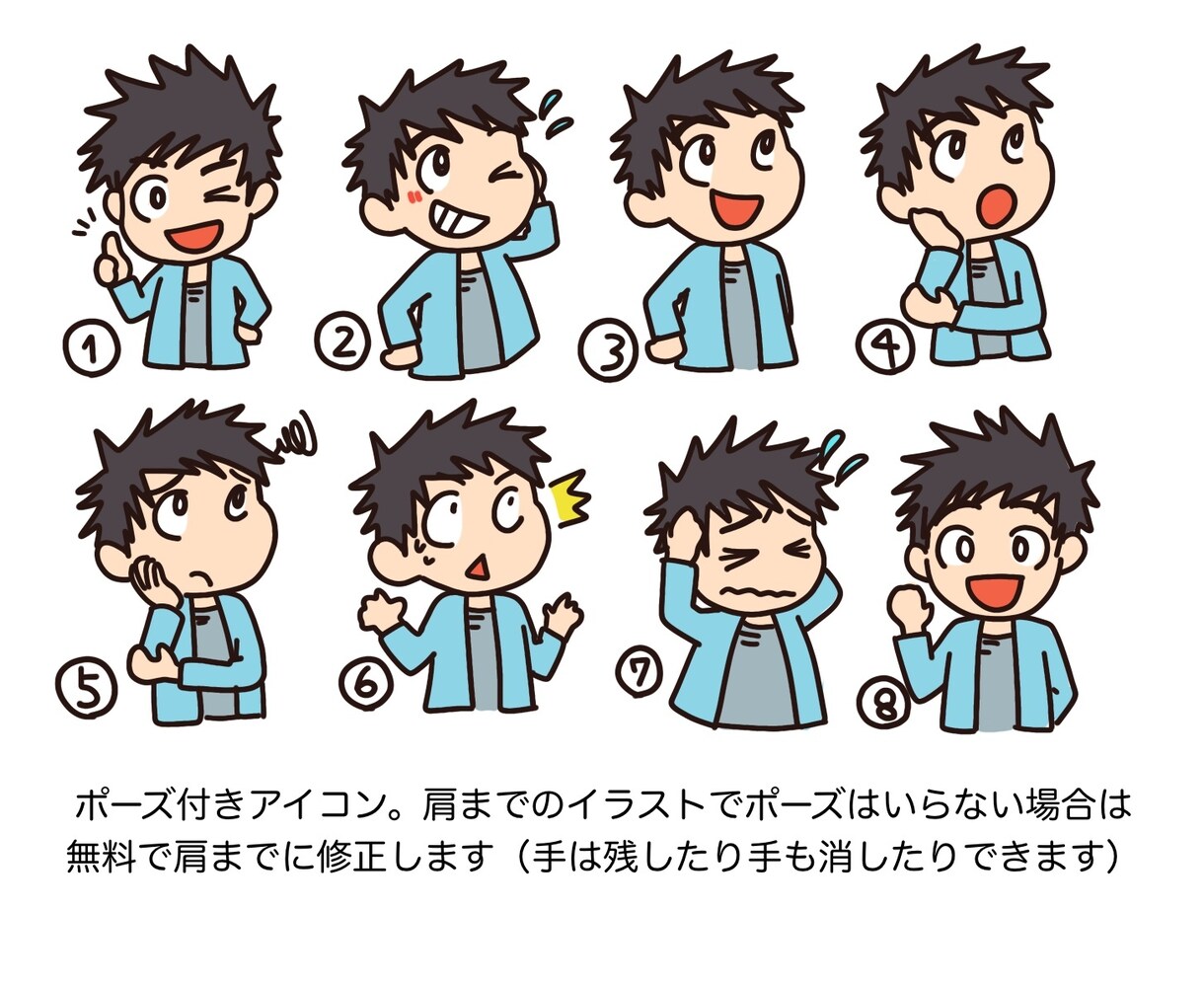 ブログなどにっ簡単なポーズ付きアイコンを作ります ブログやYouTubeなどを見やすくしましょうっ！ イメージ2