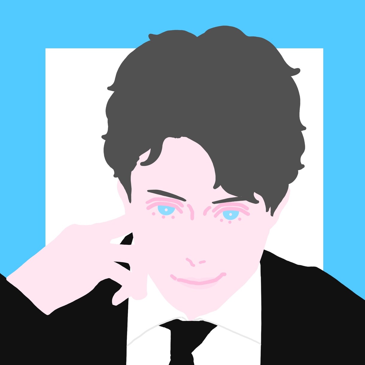 シンプルでかわいい似顔絵お描きします お顔のみの似顔絵なのでアイコンにぜひ！ イメージ4