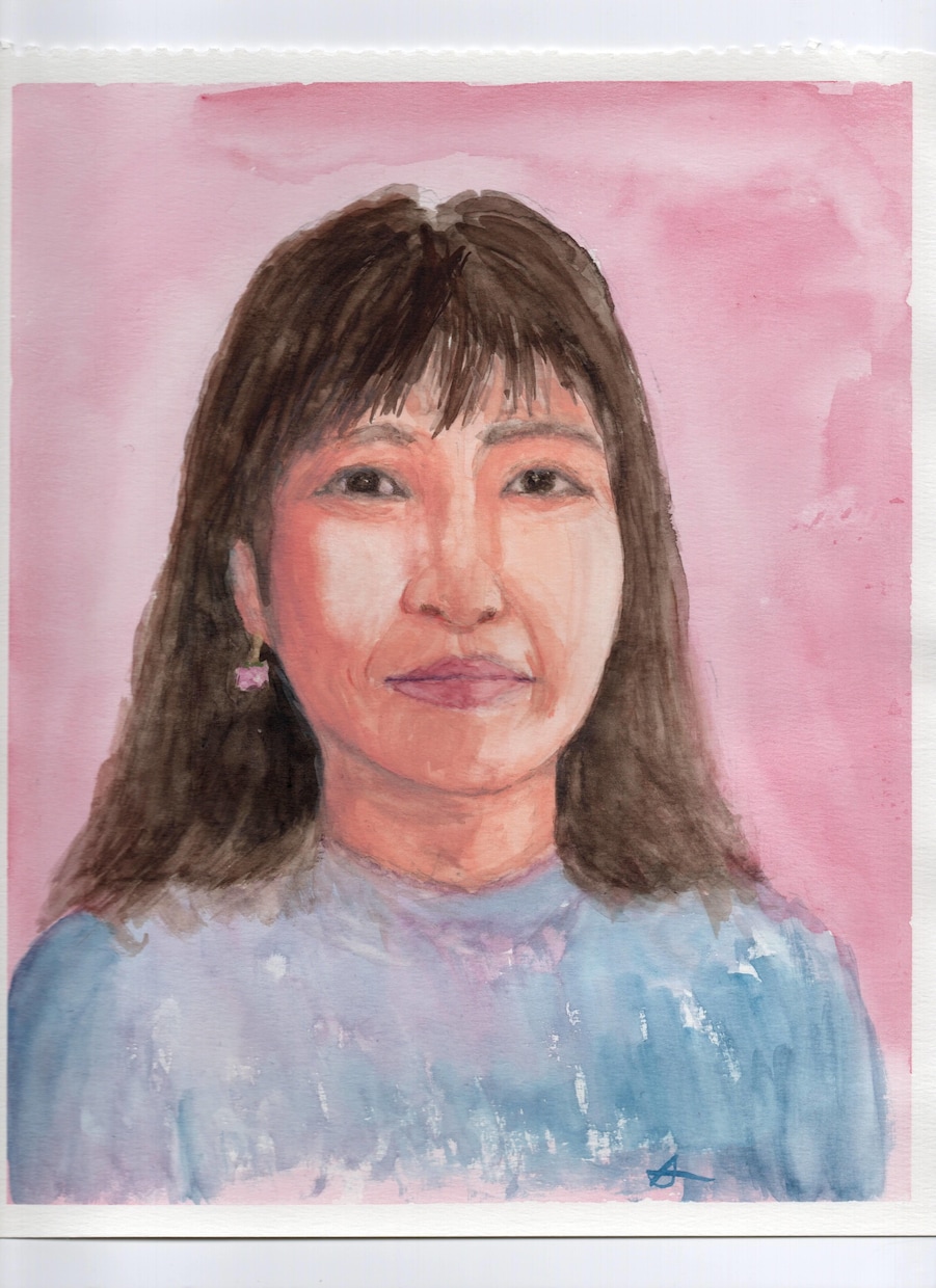 似顔絵・肖像画をリアル調の水彩画で描きます 写真以上にさらに魅力的に表現します イメージ7