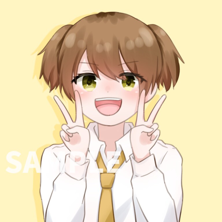 少しゆるめのイラストを描きます SNSのアイコンなどにご使用ください^^* イメージ5