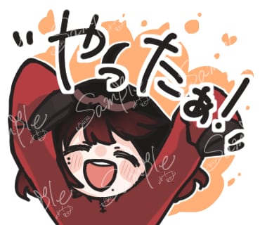 LINEや配信で使えるスタンプ描きます あなたのキャラでスタンプやバッジ描きます！ イメージ5
