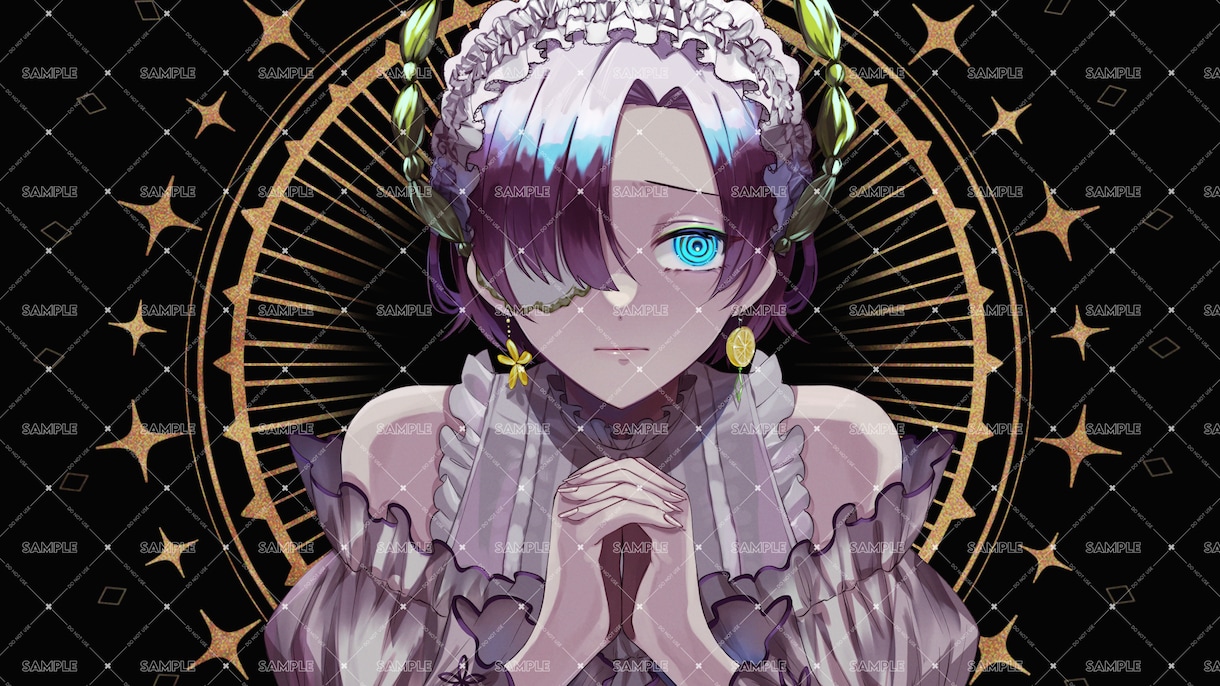 配信、歌ってみた、表紙用の一枚イラストを描きます ぐっと目を引く1枚をお描きします！ イメージ2