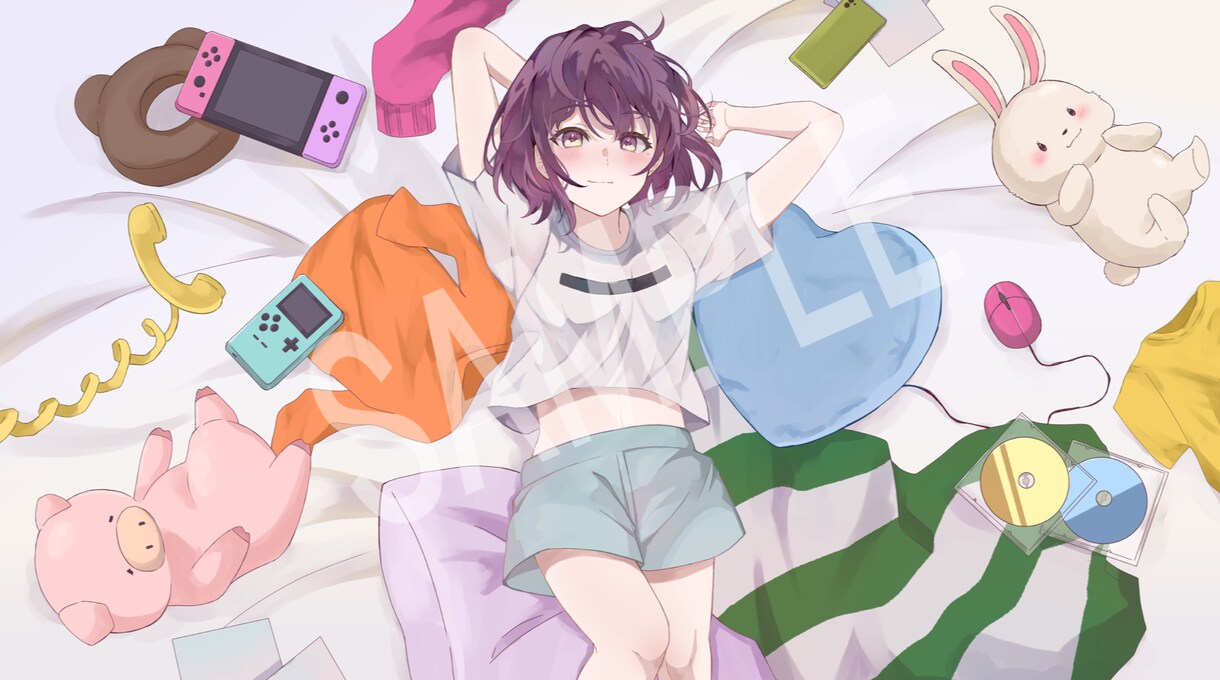 イラスト作成いたします 歌ってみた、サムネイルに/15万再生突破動画経験有り！ イメージ8