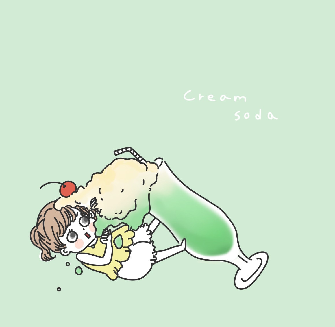 食べ物と女の子描きます 小さな女の子のアイコンはいかがでしょうか？？ イメージ2
