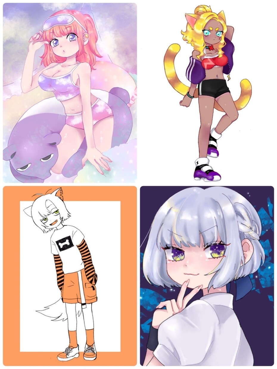 ご希望のイラスト描きます 動画サムネイルや立ち絵、キャラクターデザイン等！ イメージ10