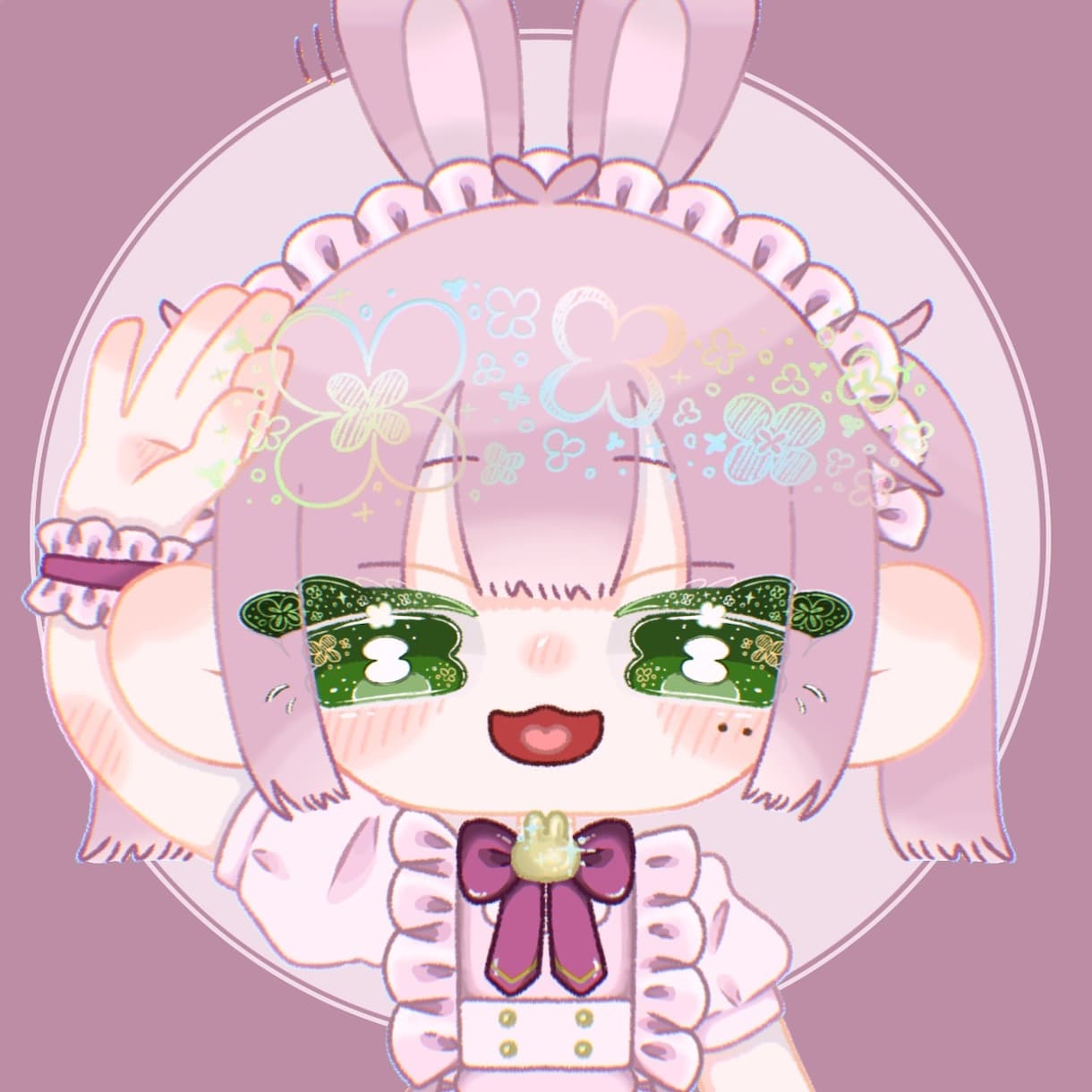 あなただけの可愛いイラスト、夢絵等お描きします SNSアイコンサイズのイラスト、夢絵等を受注作成致します。 イメージ2