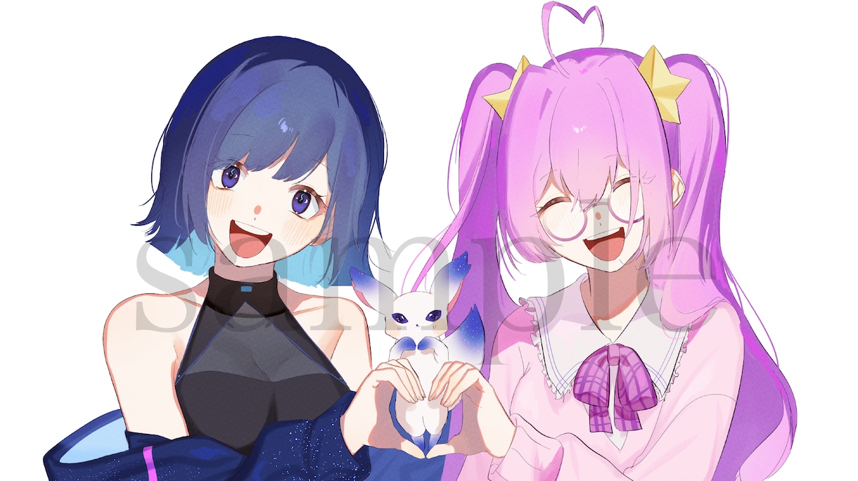 夢絵、オリキャラの1枚絵描きます 生き生きとしたキャラクターをお描きいたします！ イメージ2