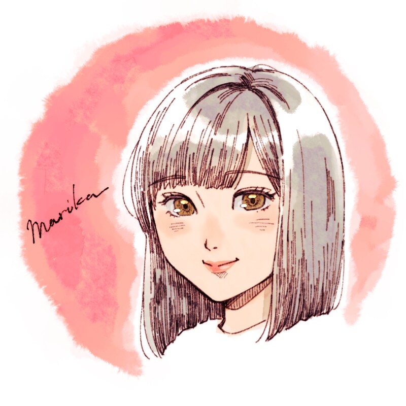ほんのり似ている似顔絵アイコン描きます 絵柄は2種類。お好きな方を選べます！ イメージ1
