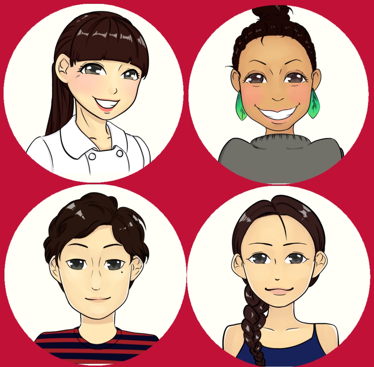 ＳＮＳアイコンに！120%美人化似顔絵描きます コンプレックスではなく、長所や魅力を最大限に引き出します！ イメージ2
