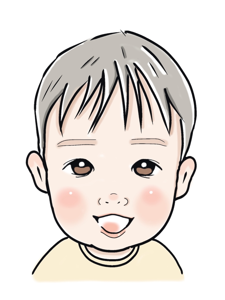 プレゼントや記念日にゼヒ！赤ちゃんの似顔絵描きます ほどよい似顔絵です。明るく、可愛い似顔絵描きます。 イメージ4
