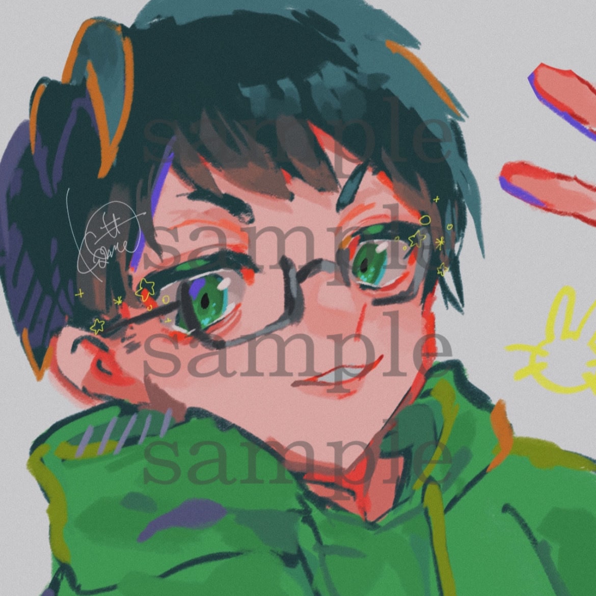 目を惹くアイコンイラストを描きます SNSのアイコンをお求めの方へ。ご相談だけでもOK♪ イメージ2