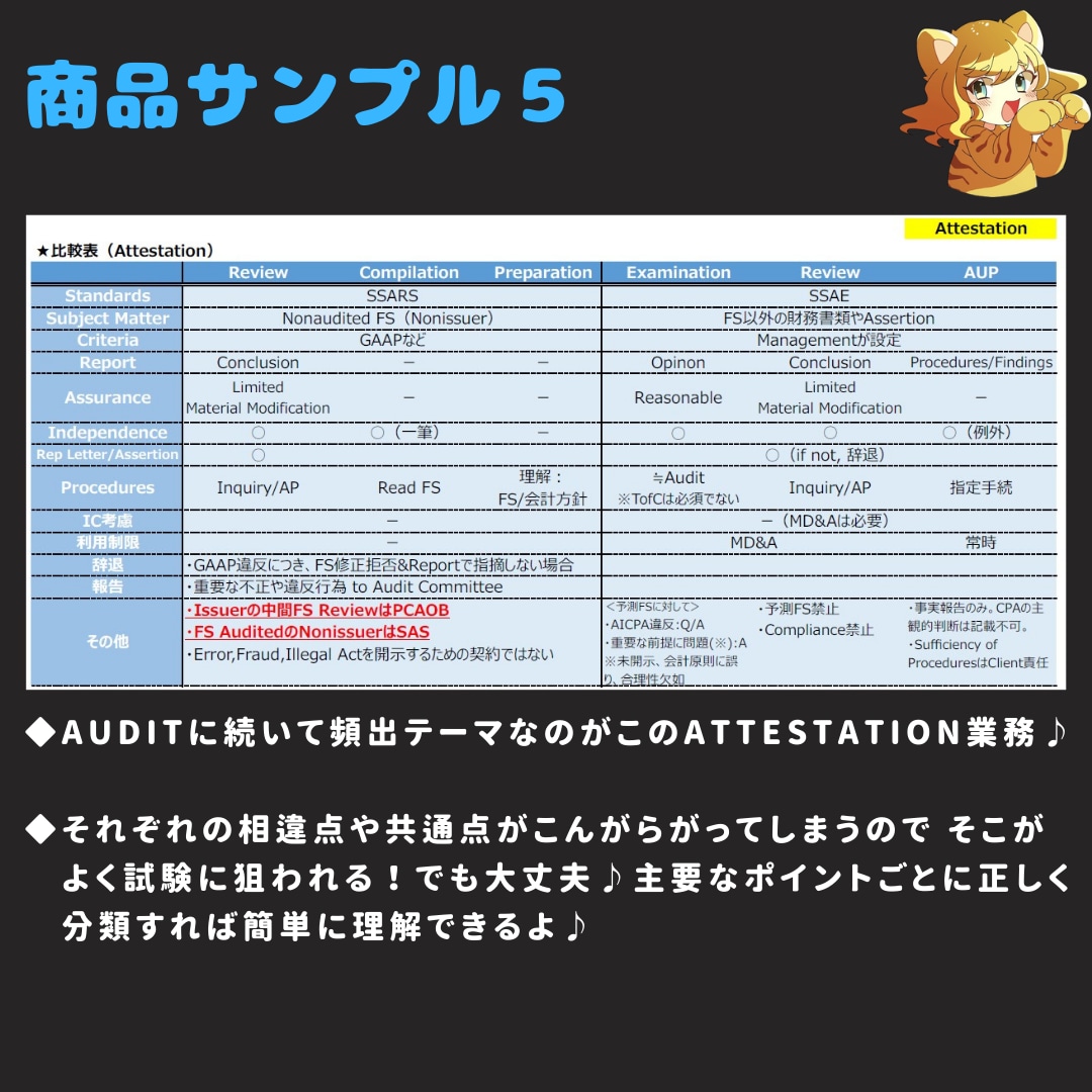 USCPA合格者がAUD攻略ノートを販売します 7ヶ月でUSCPA全科目合格のノウハウを凝縮した完全攻略本 イメージ9