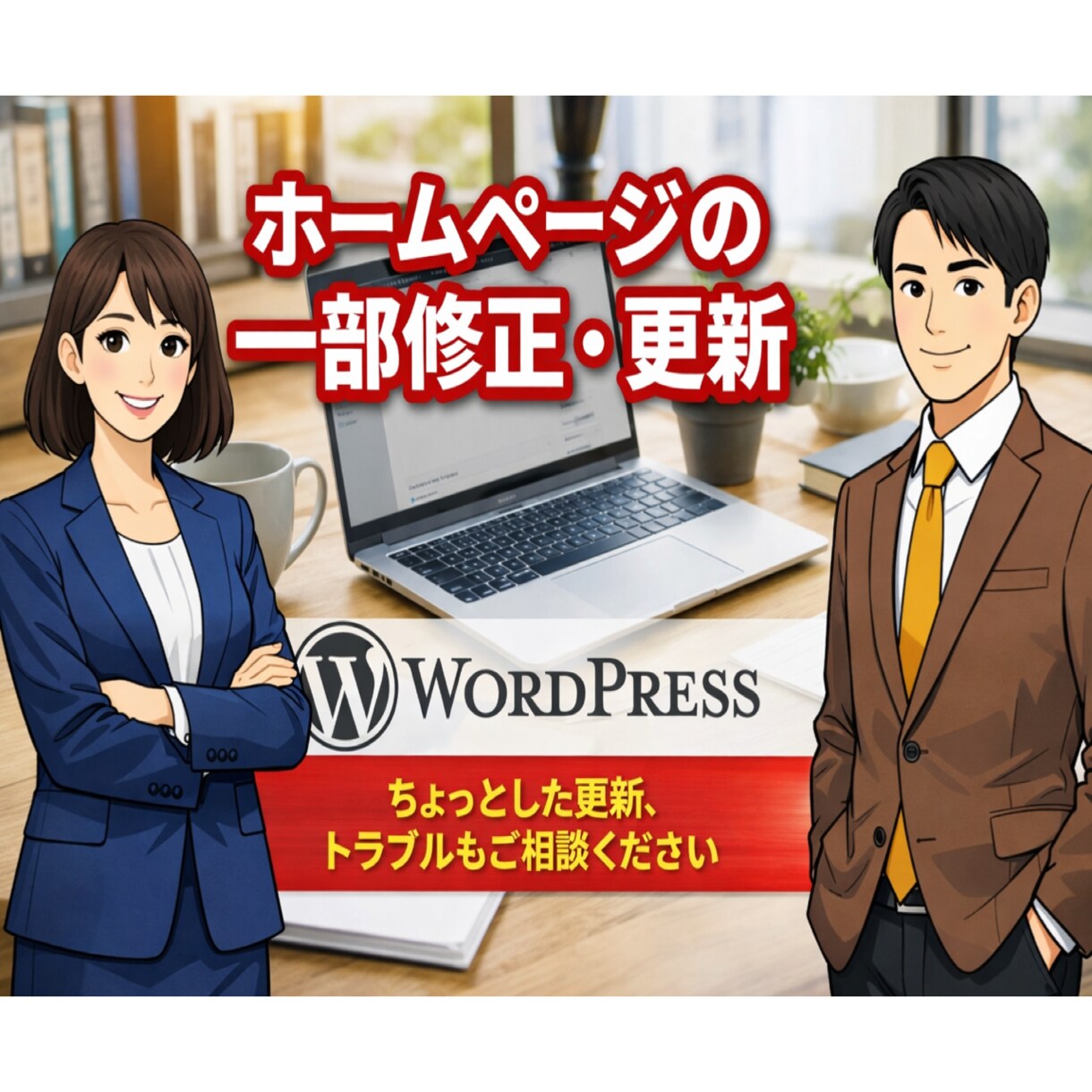 ホームページやブログの修正・更新を代行します WordPress（ワードプレス）の修正・更新・カスタマイズ イメージ1