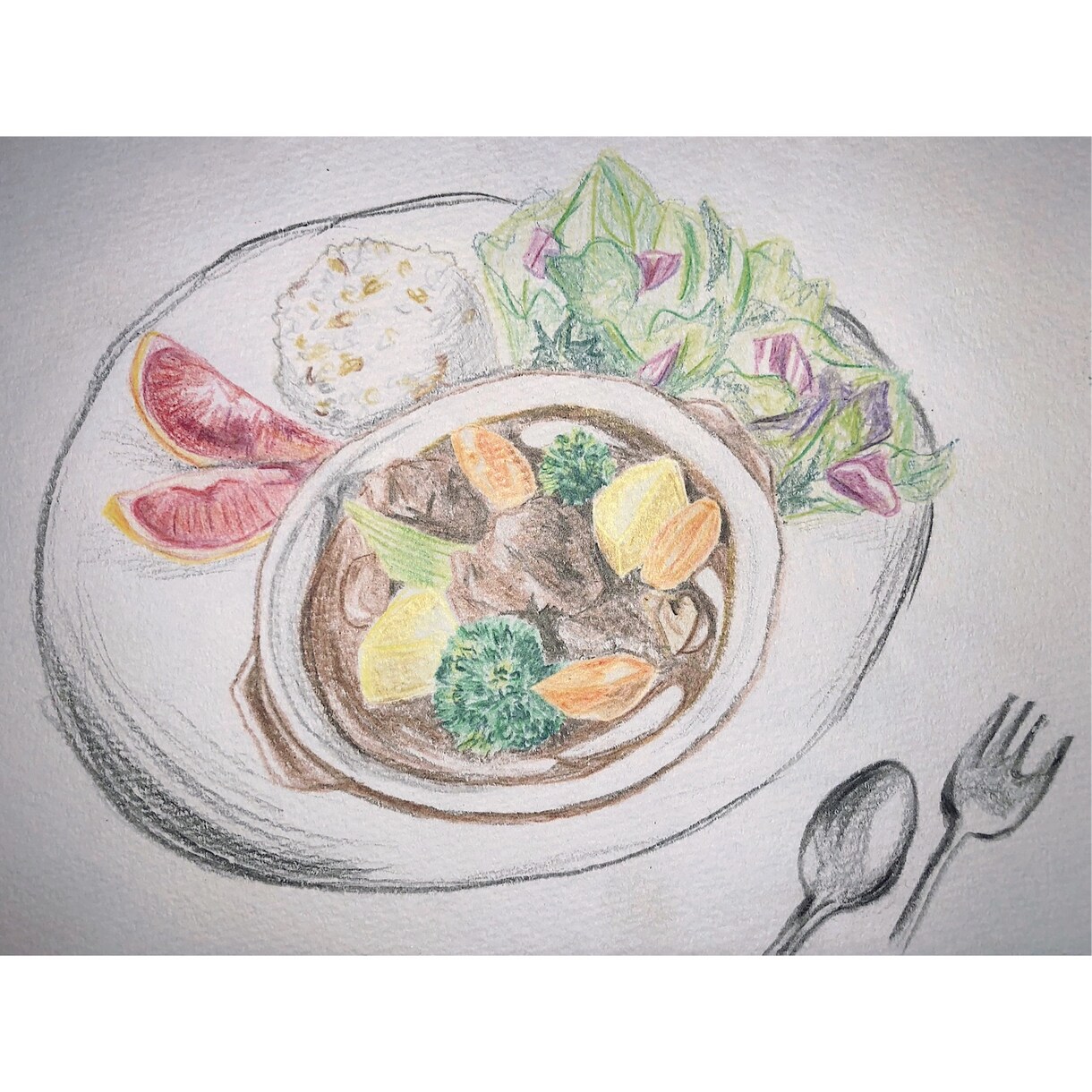 メニュー作成などに！写真を元に絵を描きます 飲食店でのメニューに載せる料理の絵や、インテリアアートなど イメージ3