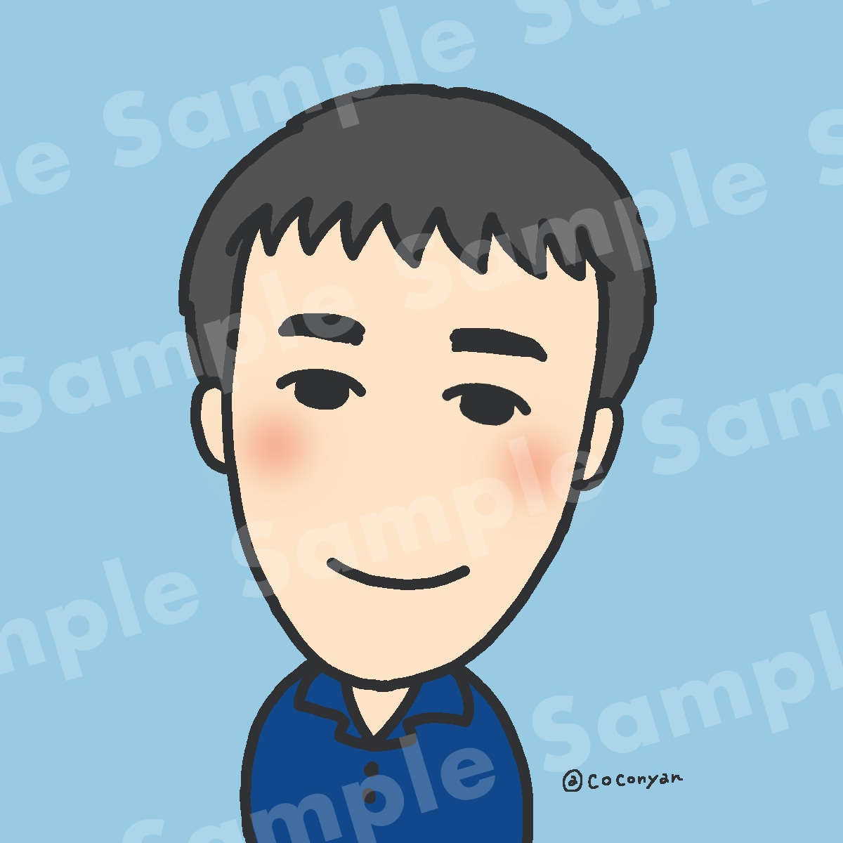 ゆるかわ似顔絵♪SNSアイコンお描きします オンリーワンなアイコン作りませんか？ イメージ2
