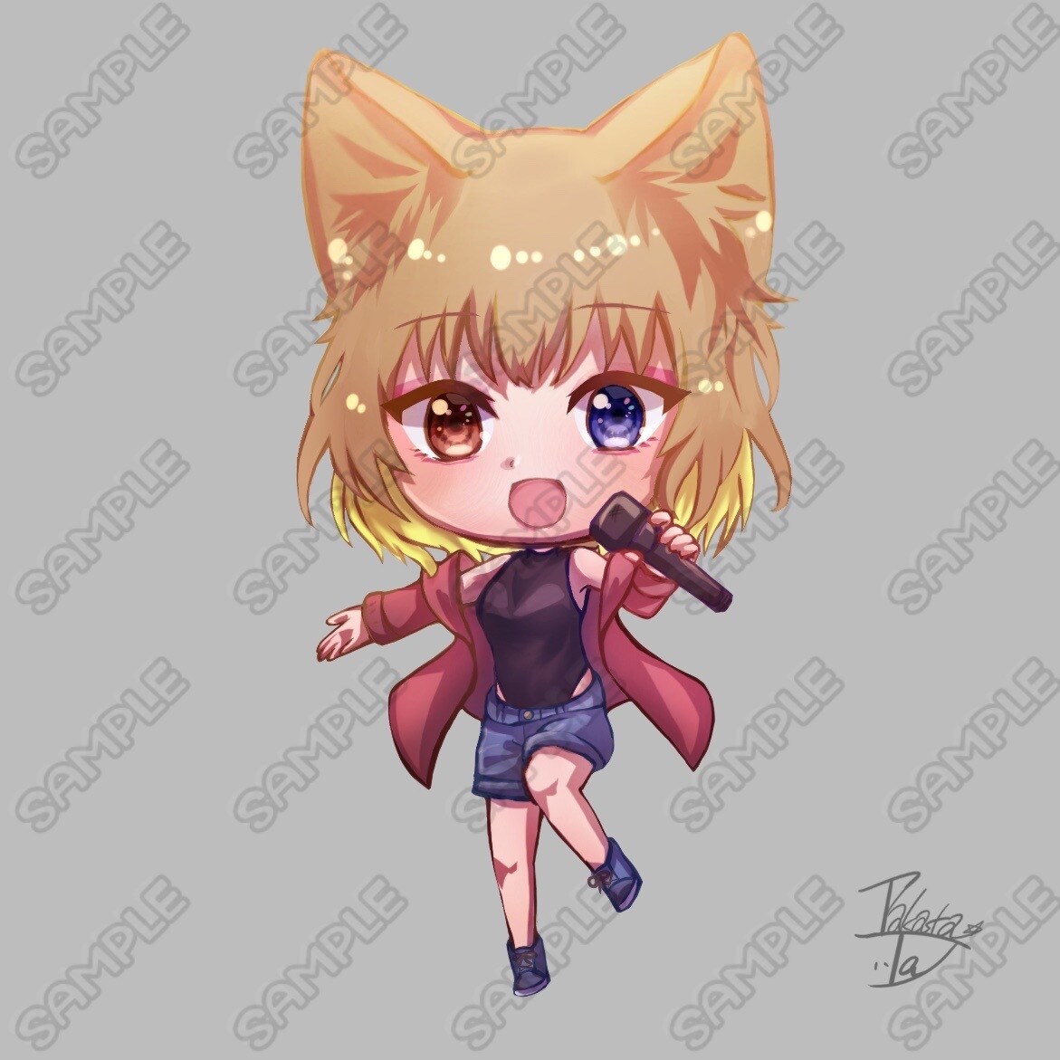 可愛いミニキャラお描きします 【商用利用可】アクキー、動画内イラストなどにも♪ イメージ4