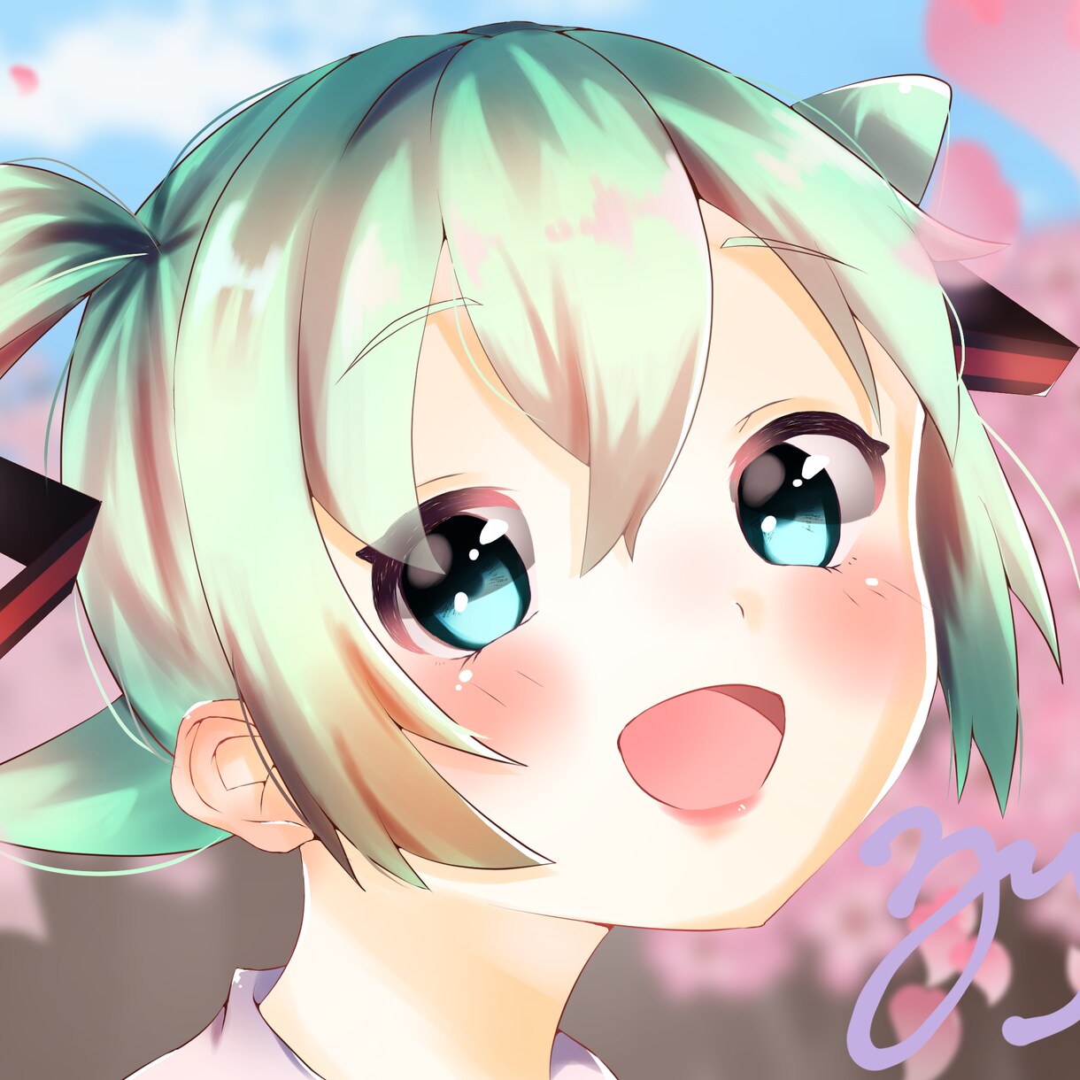 あなただけの！可愛いアイコン・ヘッダー描きます プレゼントでも◎ラフから塗りまで丁寧✨ イメージ2