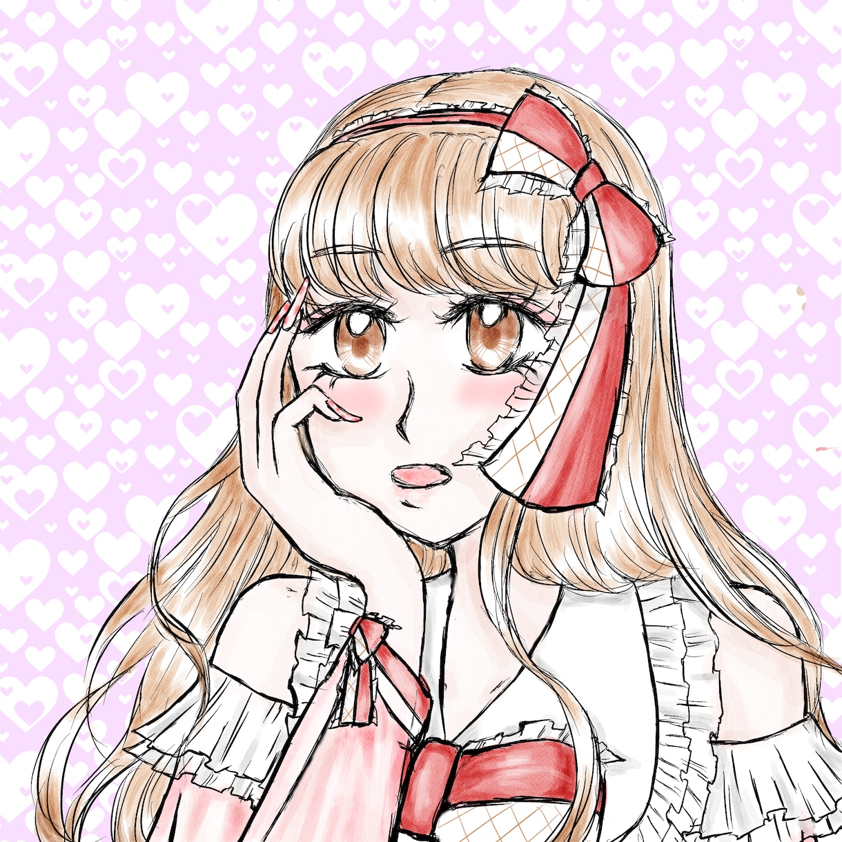 ロリータイラストが描けます 甘ロリやクラロリのアップor全身イラストが描けます イメージ1