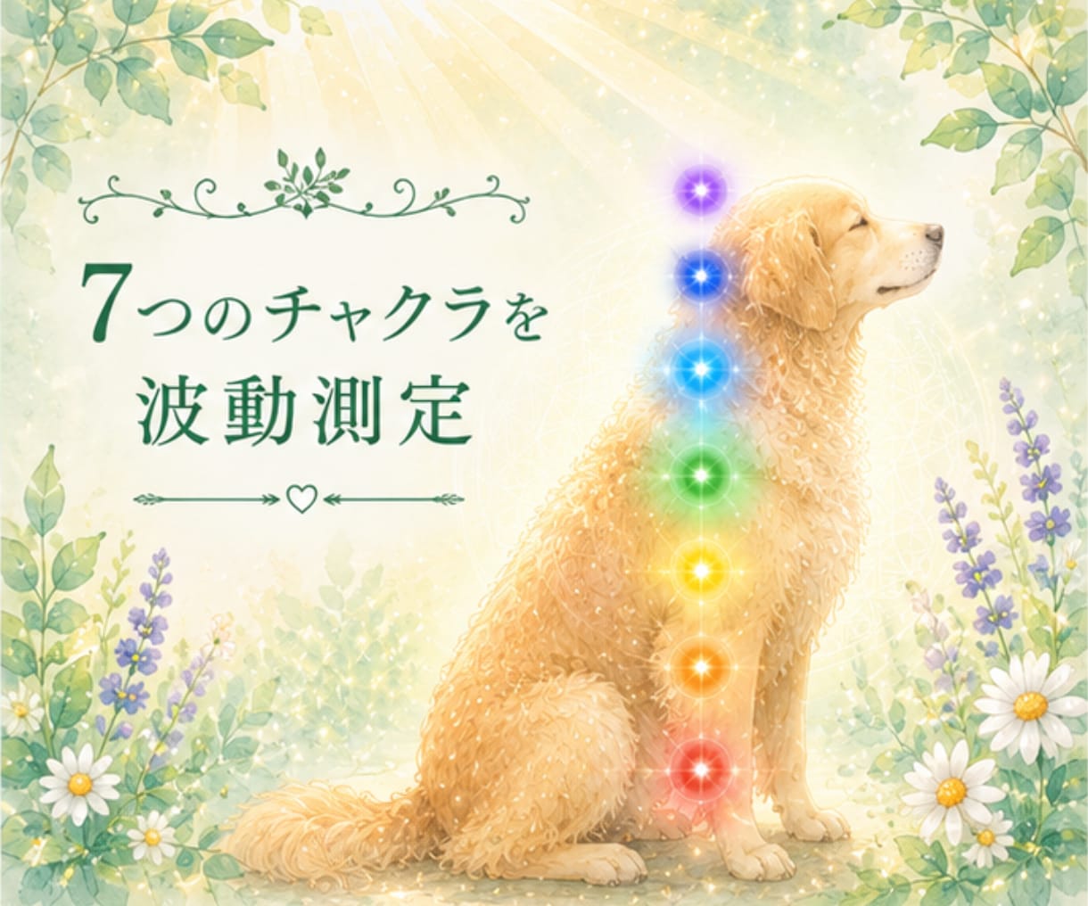 ペットさんのチャクラ状態を確認し整えます 7つのチャクラを確認し、今必要なエネルギーケアをお届け イメージ2