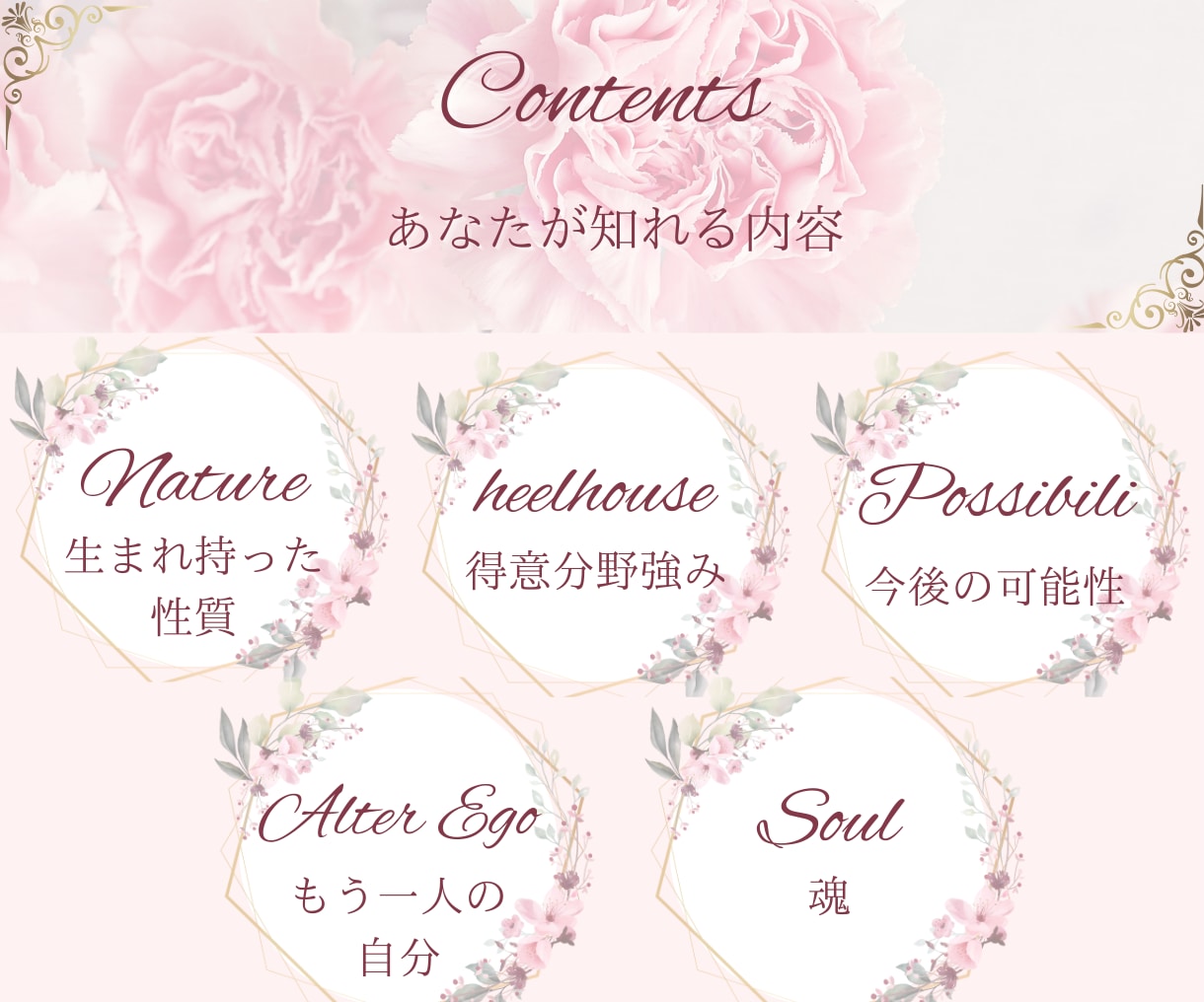 あなたの未来「誕生花」で覗いてみます あなたが生きていく中で役立つ5つの特徴をお教えします。 イメージ2