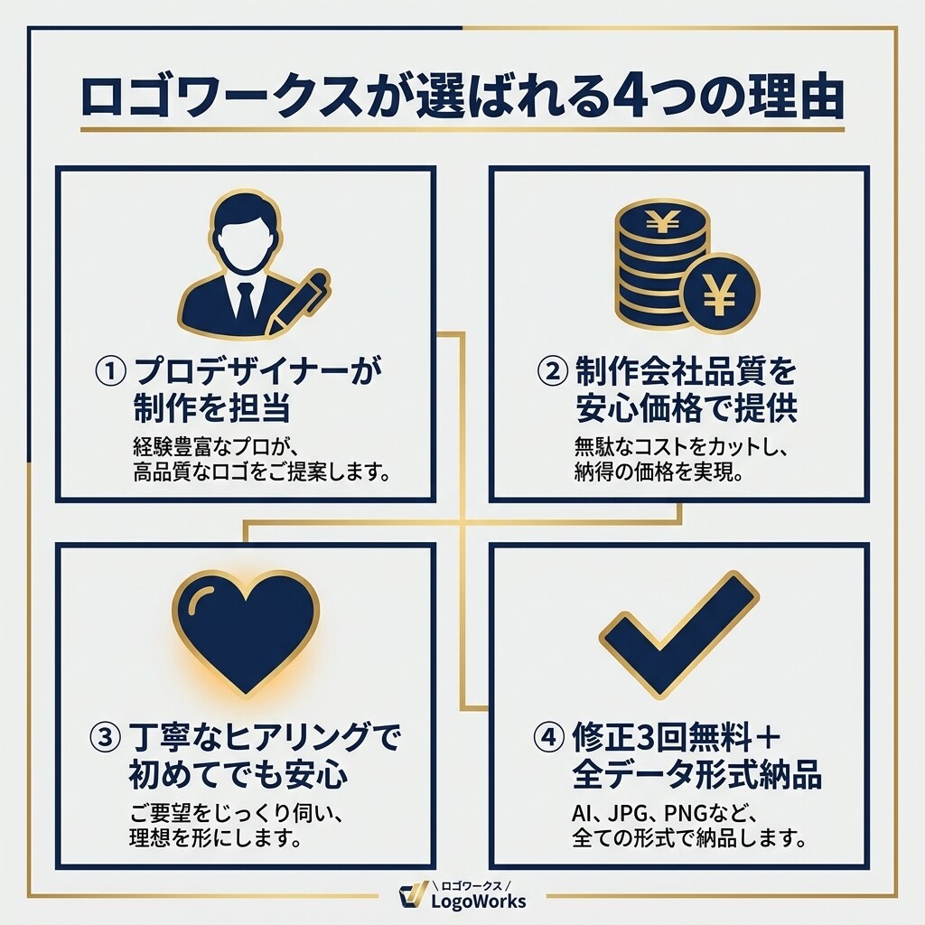 第一印象で差がつくロゴをプロチームが制作します 初めてでも安心｜丁寧なヒアリングで対応 イメージ8