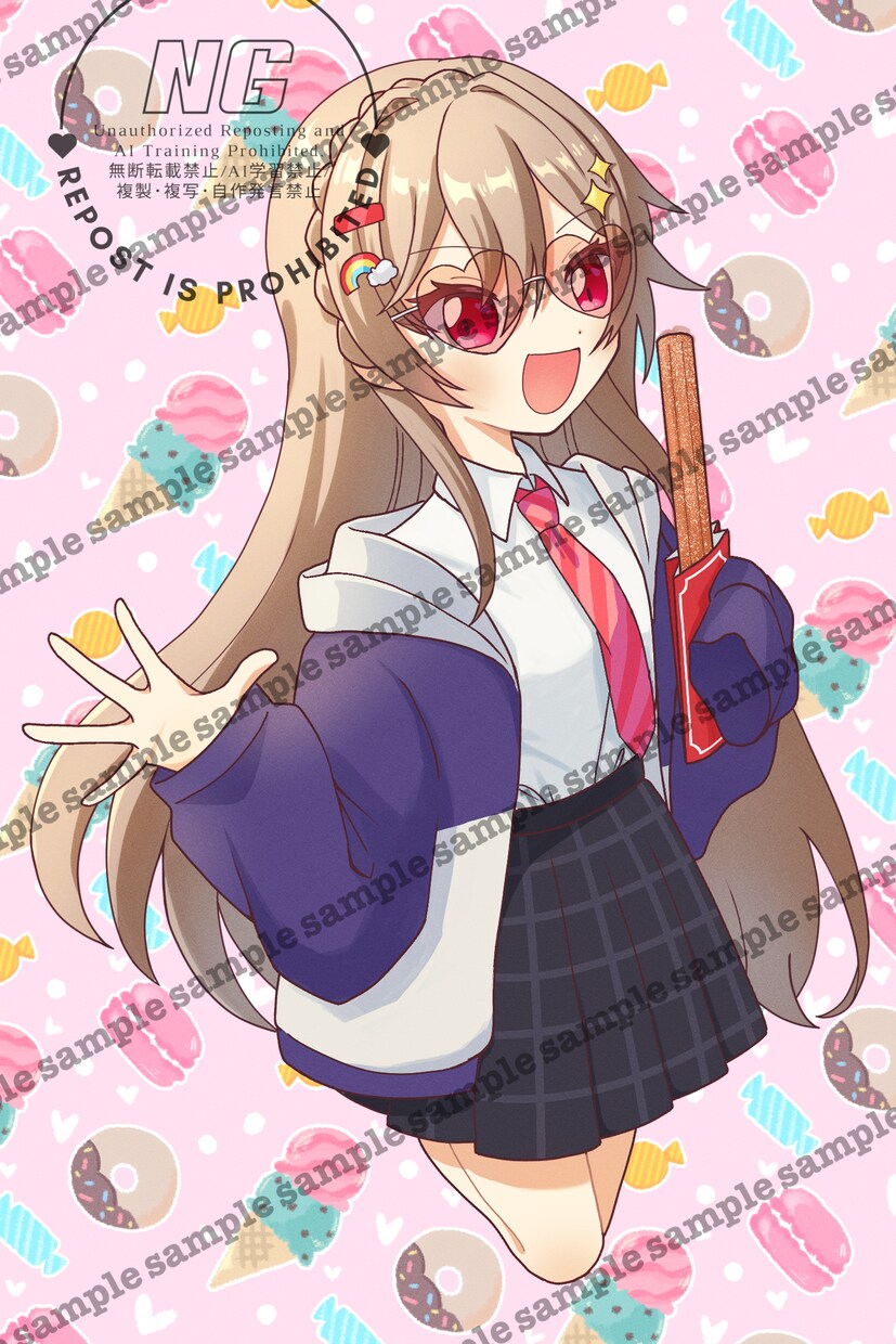 個性的で可愛いイラストを作成します キラキラの瞳が可愛いイラスト制作します！ イメージ5