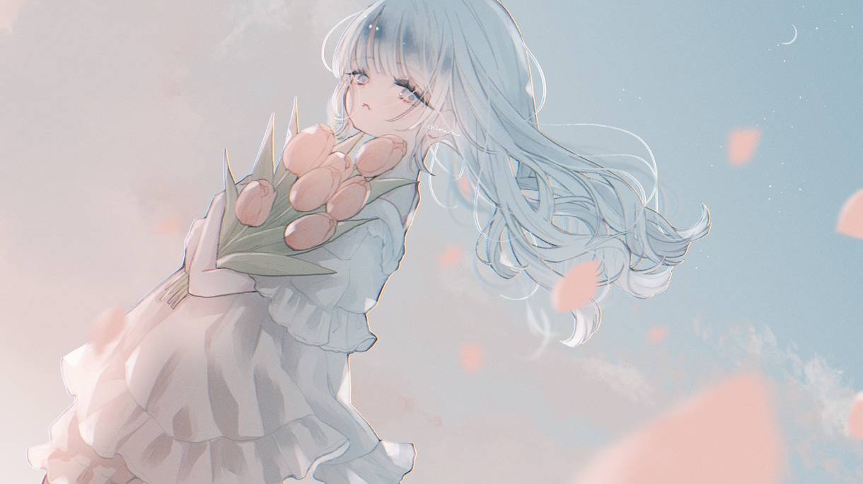 透明感のあるイラストを制作いたします アイコン、MV、サムネイルなど何でもお気軽にご相談ください イメージ6