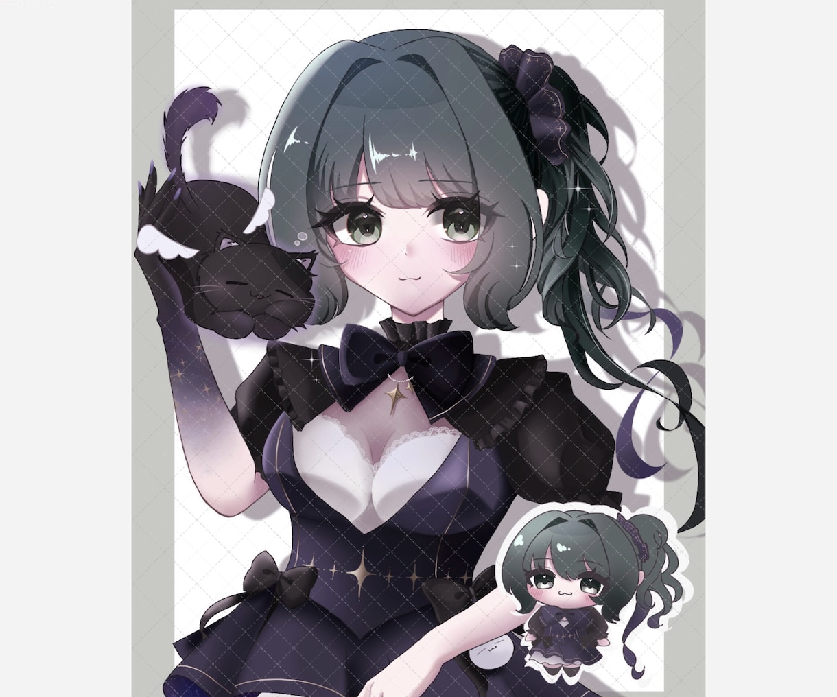 商用利用◎SNSで使えるかわいい女の子描きます 落ち着いた色合いで雰囲気のあるイラストをお届け♪ イメージ4