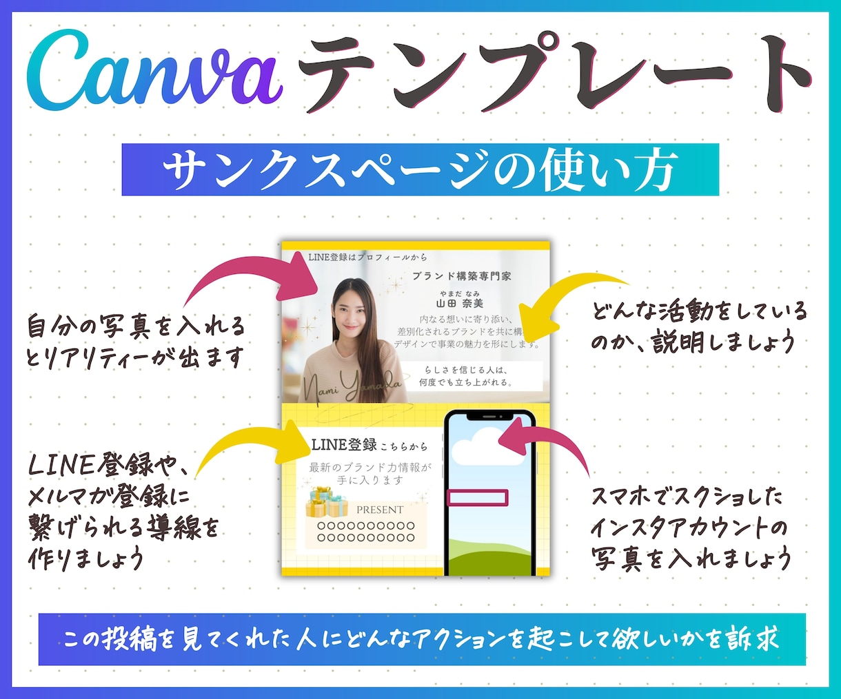 インスタ投稿Canvaテンプレート販売します インスタフィードと時短でプロ級の仕上がり！自由自在に変更可能 イメージ10