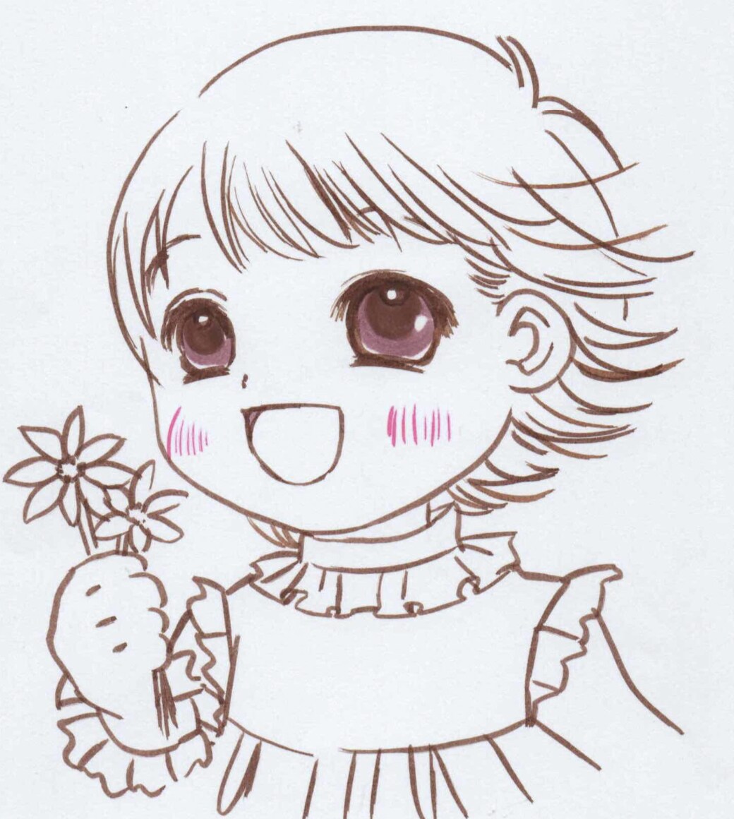 ゆるふわなシンプルな線の似顔絵をお描き致します シンプルな少し漫画タッチなイラストです(˶' ᵕ ' ˶) イメージ4