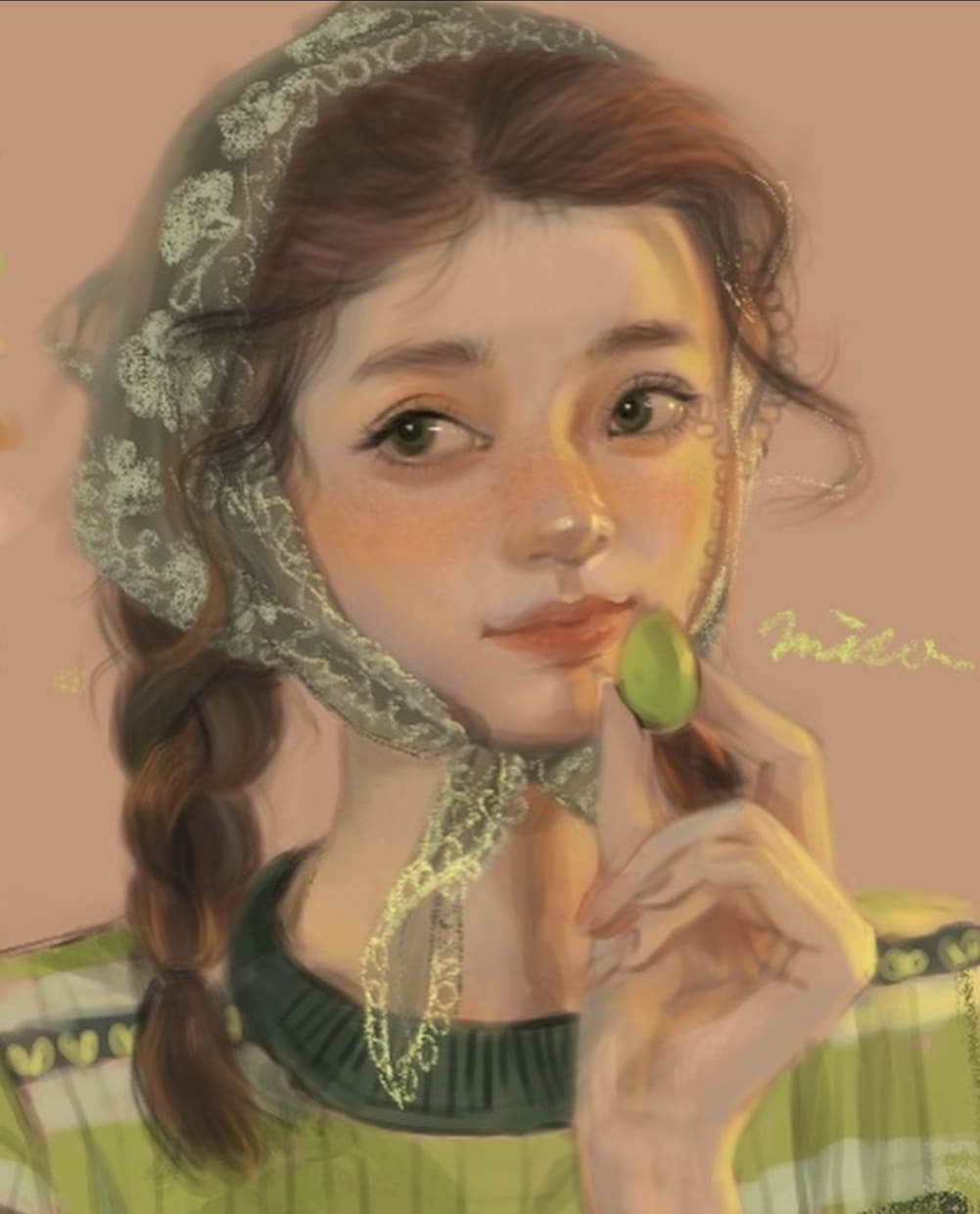 魅力的な似顔絵アイコンイラスト作成します お顔を出したいけど、写真は抵抗あり…って方におすすめ♪ イメージ3